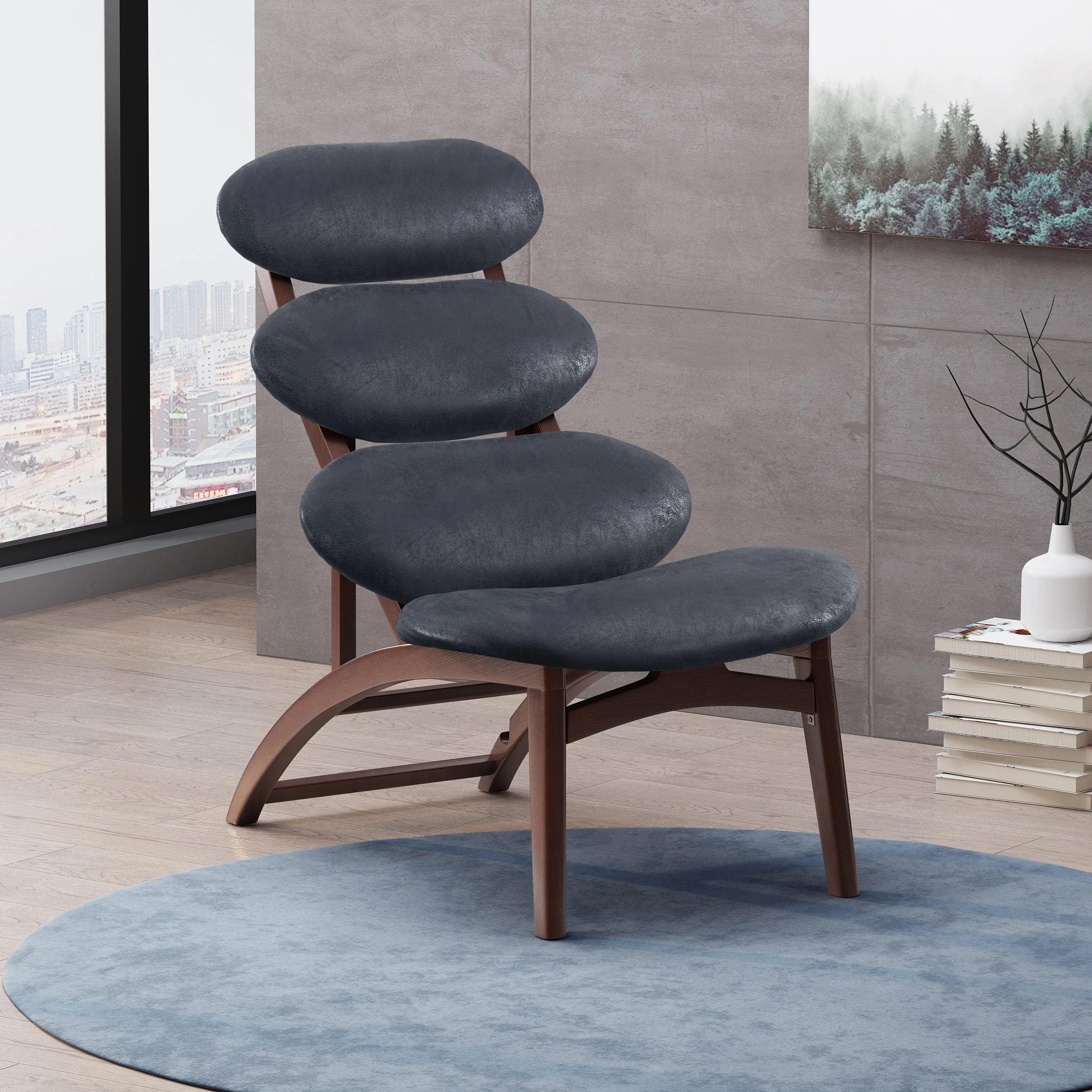 Aynslee Retro Reclining Microfiber Accent Chair - furnishings