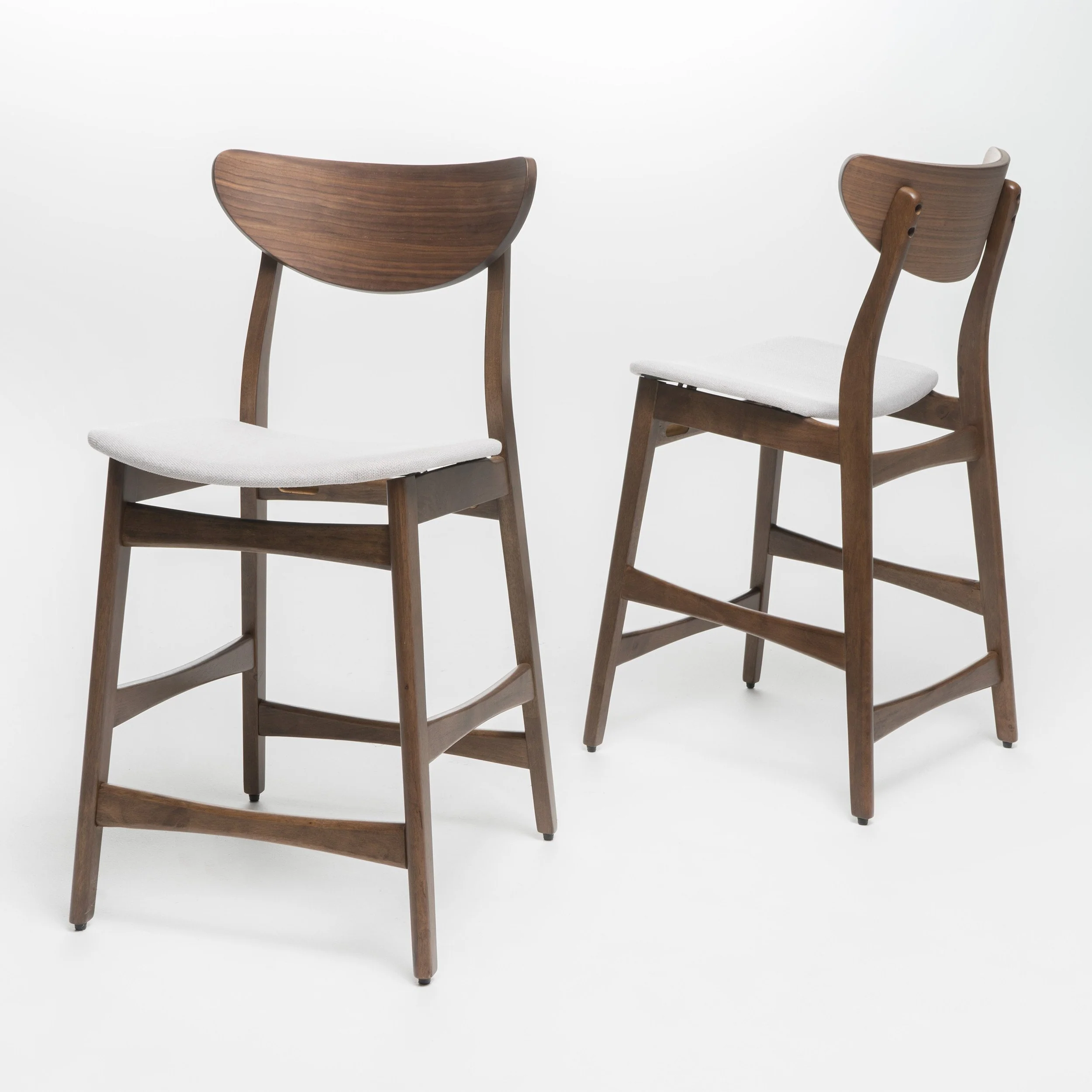 Helen Dark Fabric/ Wood Finish Counter Height Dining Set - furnishings