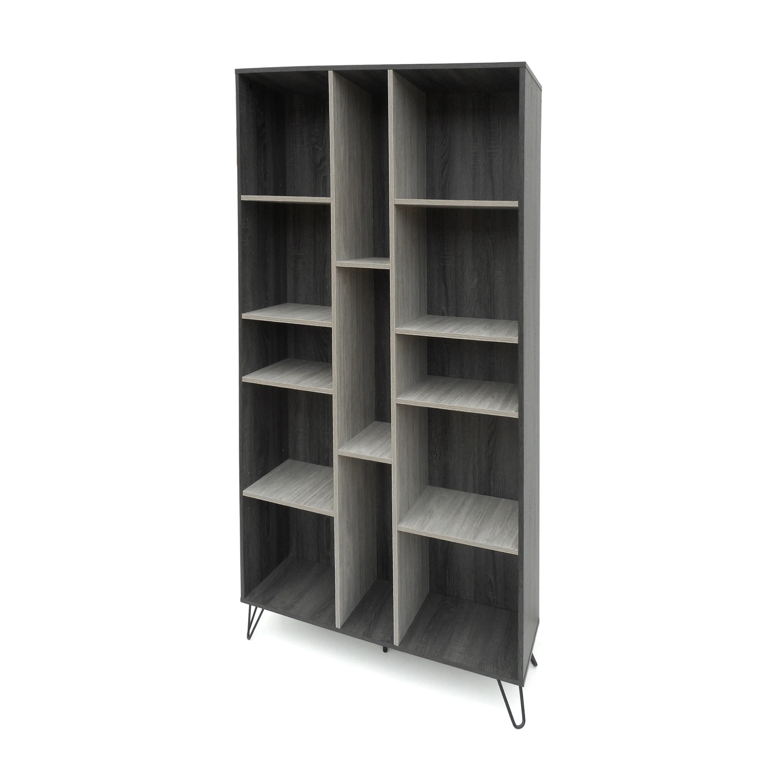 Vivian  Mid Century Modern Hairpin Legs Bookshelf - furnishings