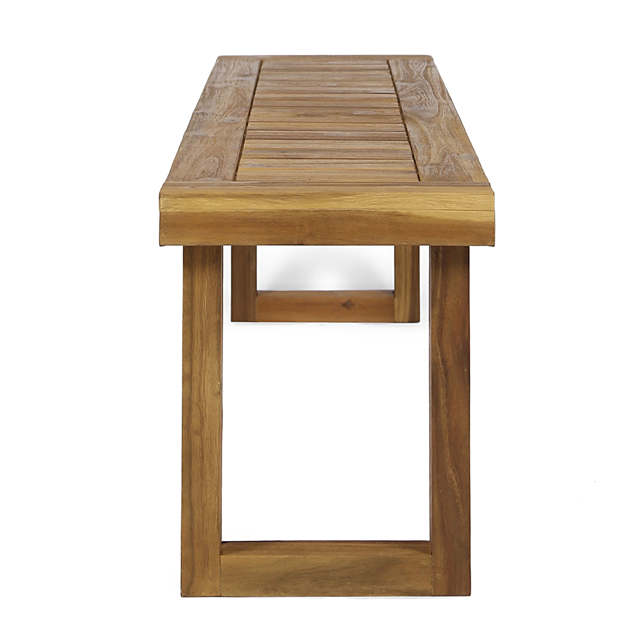 Kemp Outdoor Acacia Wood Bench - furnishings