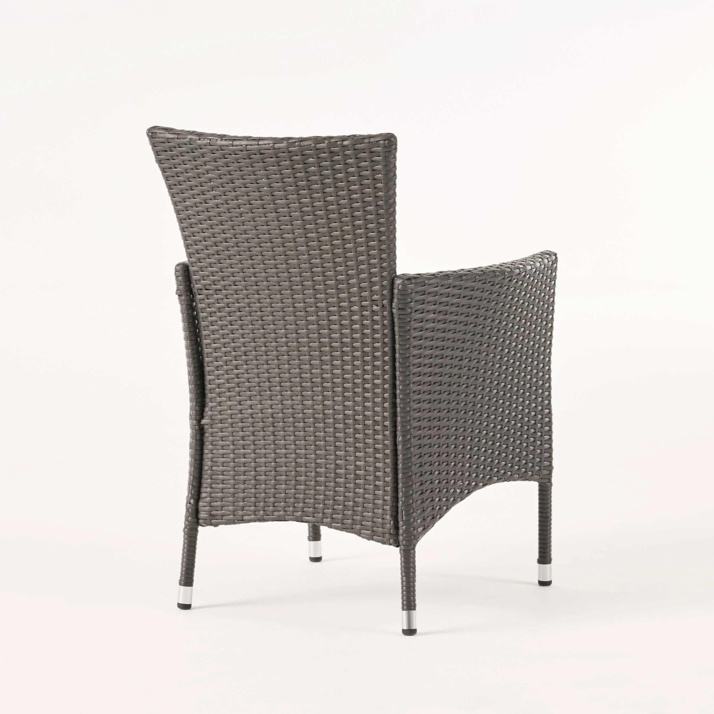 Agnes Outdoor 6-Seater Wood and Wicker Chair and Bench Dining Set - furnishings