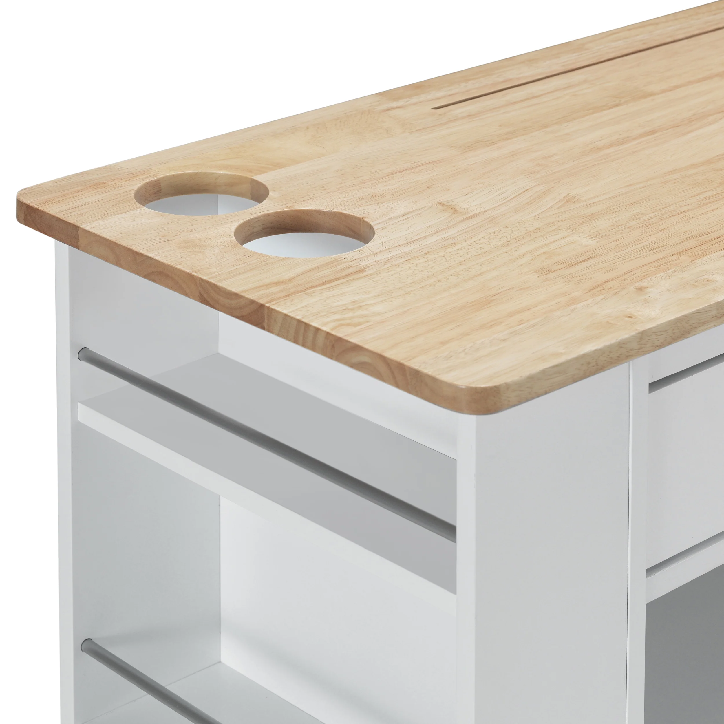 Julien Kitchen Cart with Wheels - furnishings