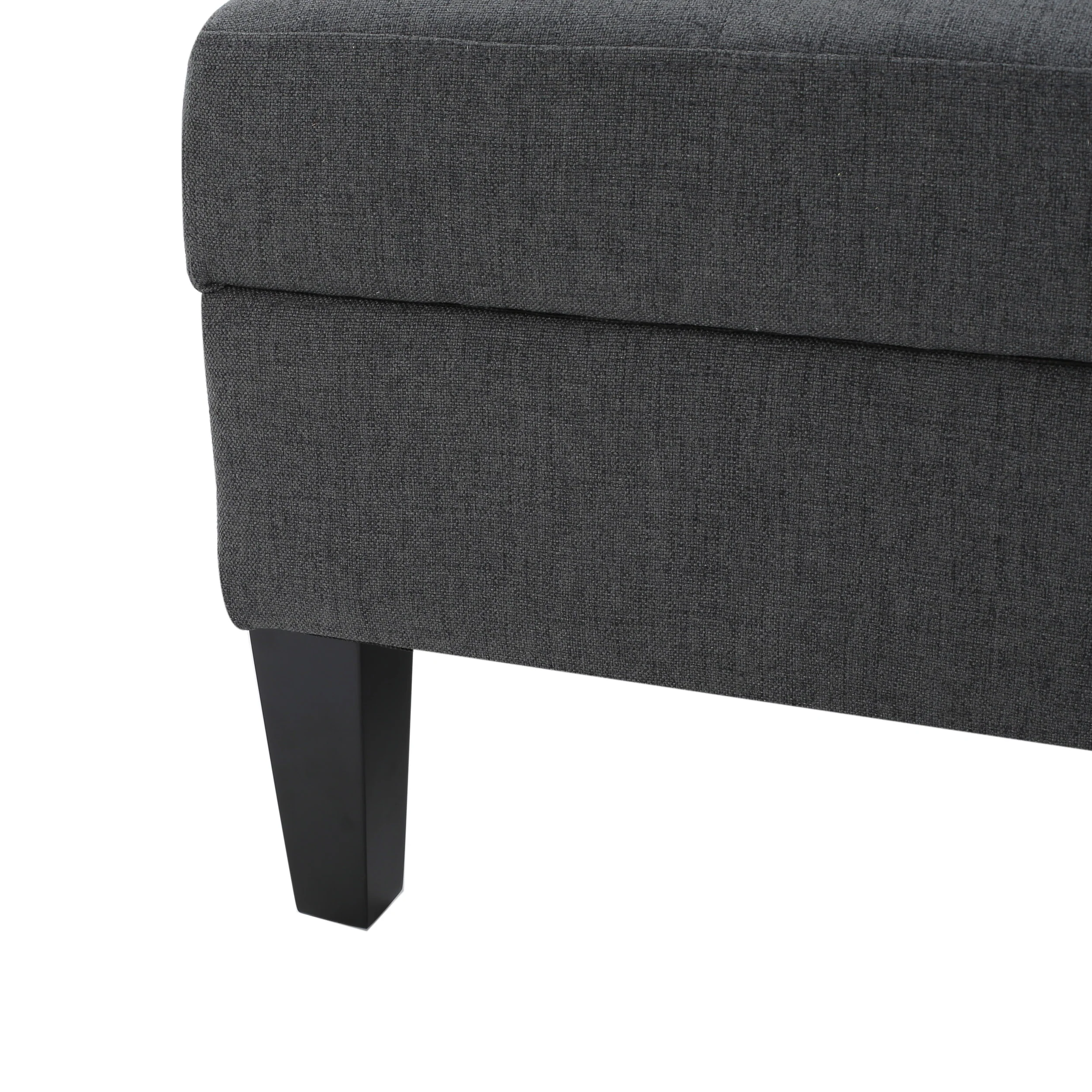 Zahra Contemporary Tufted Fabric Storage Ottoman - furnishings