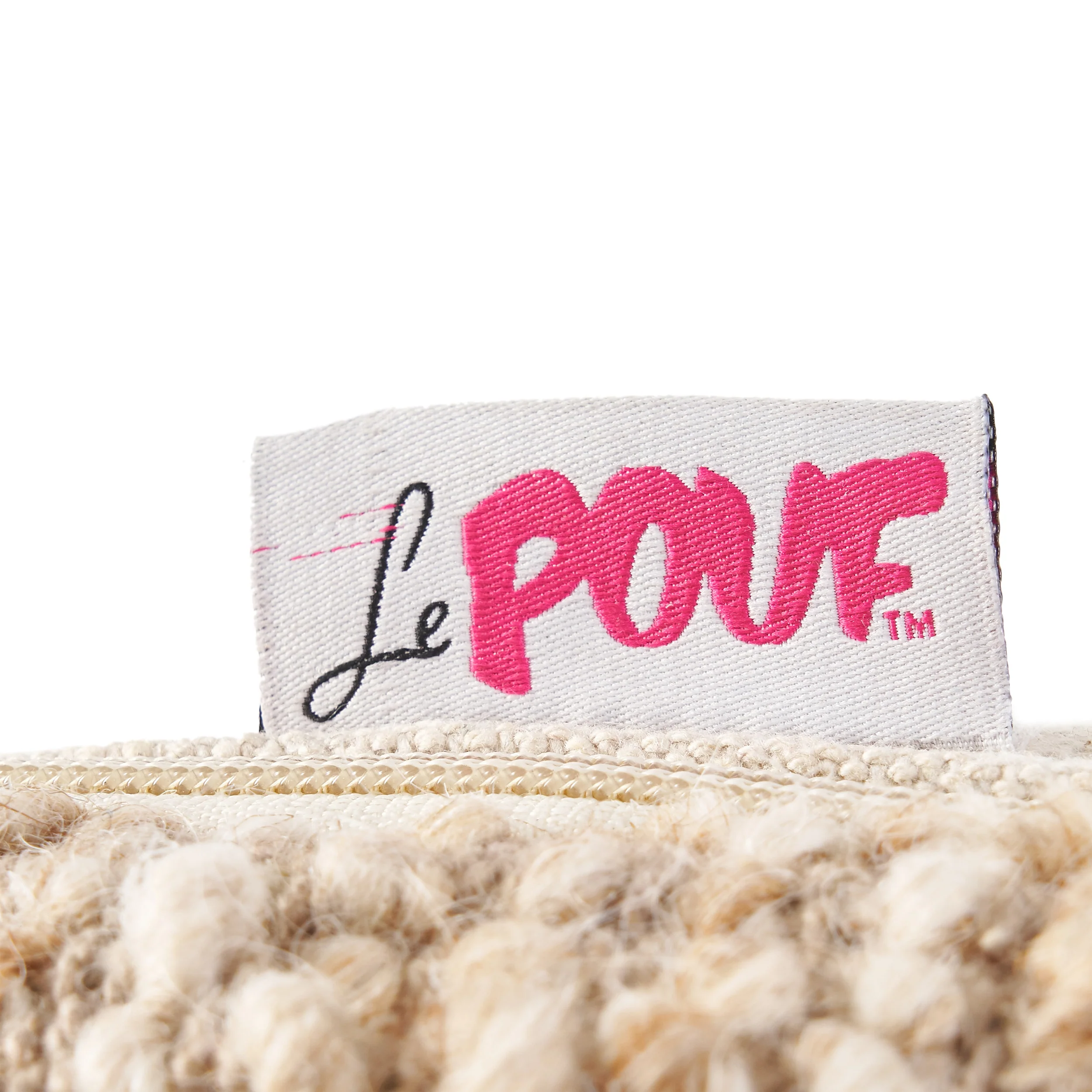 Beso Handcrafted Boho Fabric Pouf - furnishings