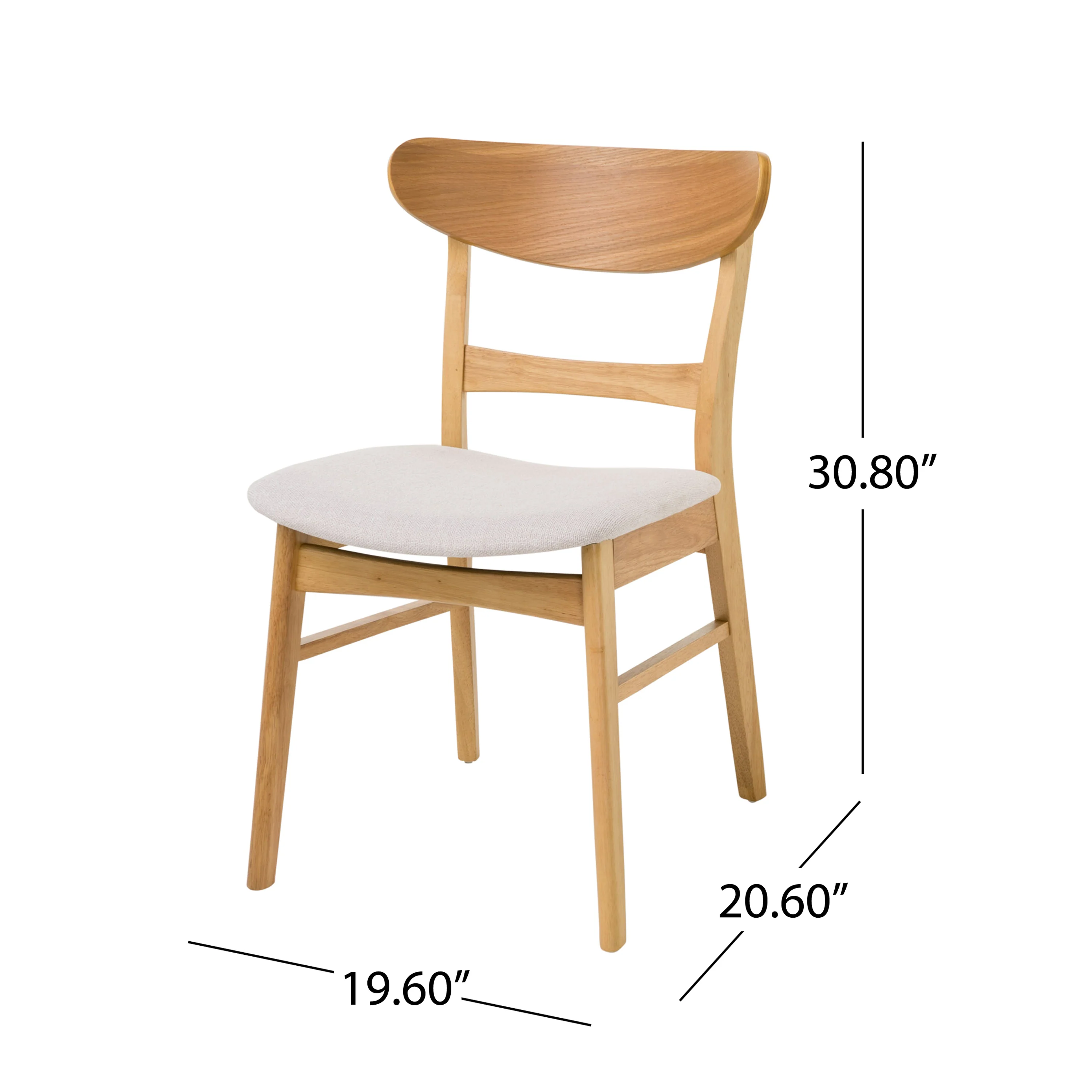 Randal Mid-Century Modern 7 Piece Dining Set - furnishings