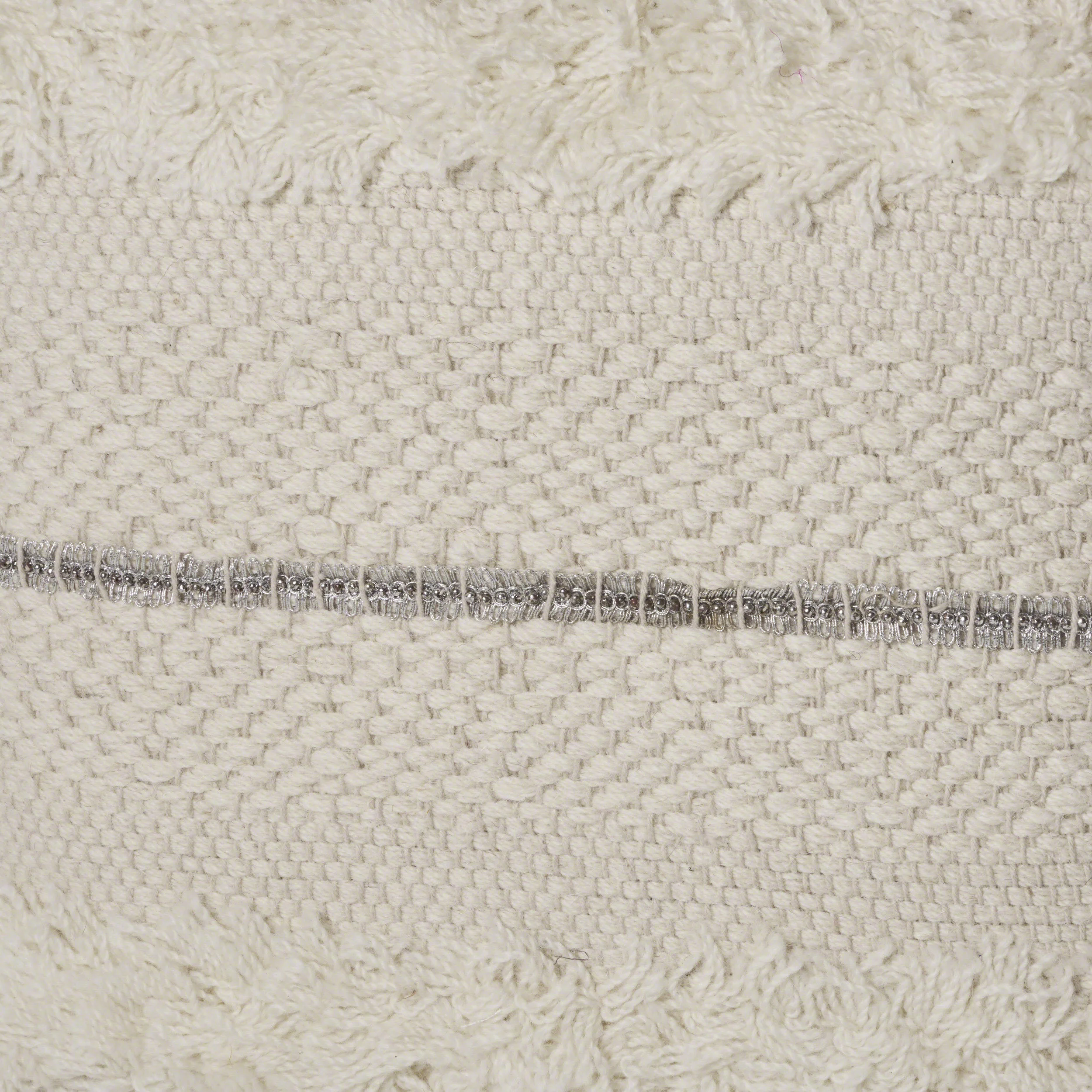Miles Handcrafted Boho Fabric and Lace Pillow - furnishings