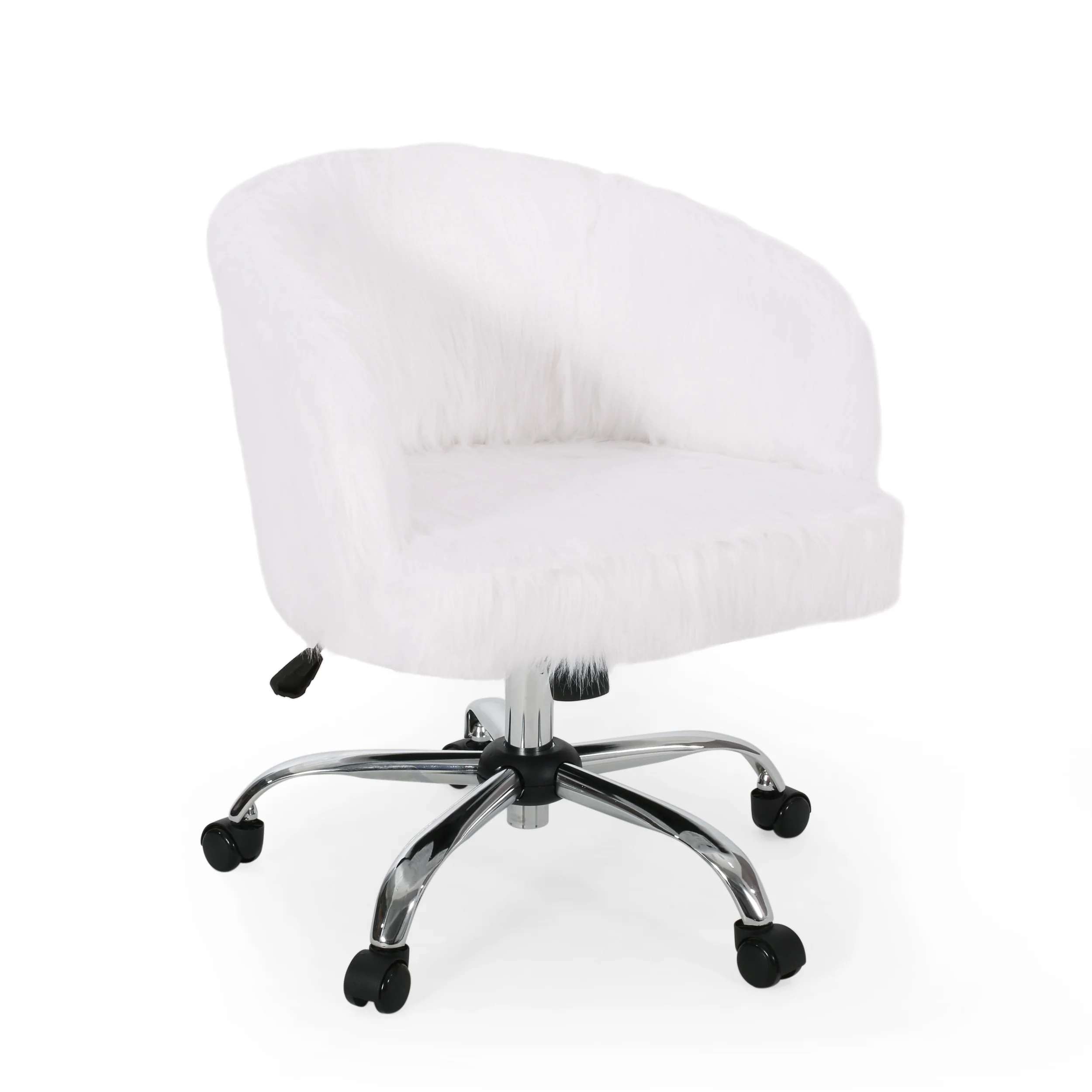 Amiaya Modern Glam Swivel Office Chair - furnishings