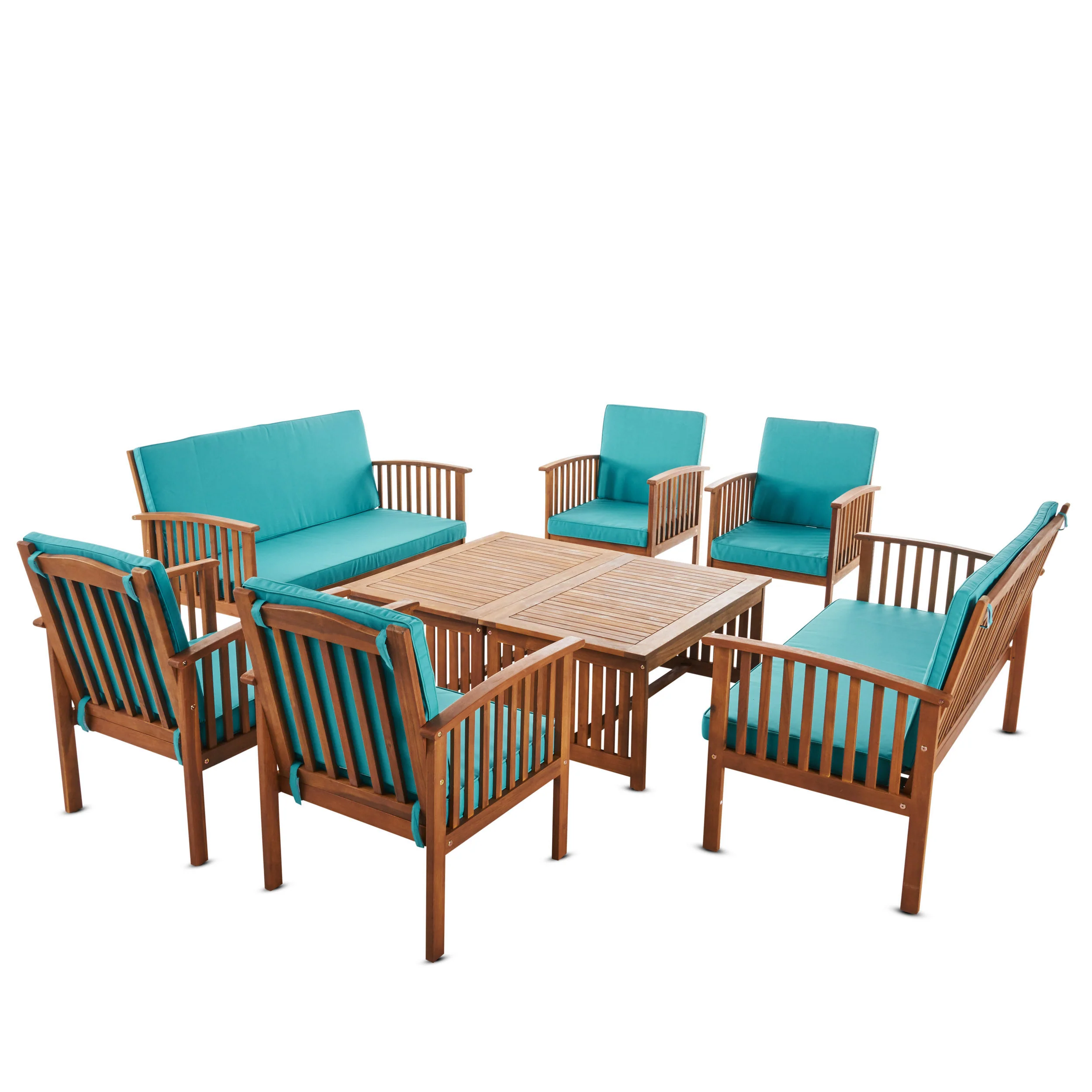 Cape Town Acacia Wood Outdoor Sofa Set - furnishings