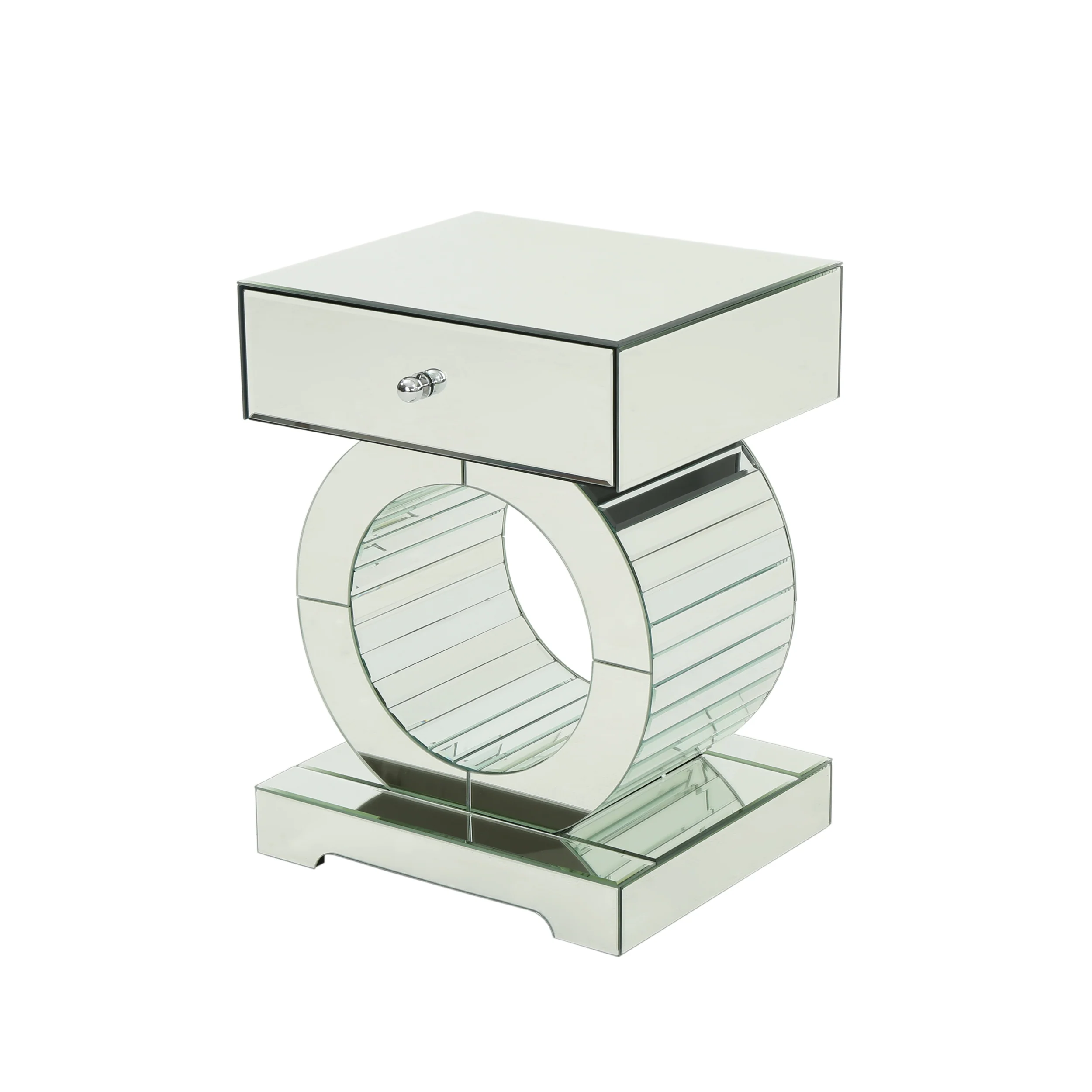 Lance Glam Mirrored Accent Table - furnishings