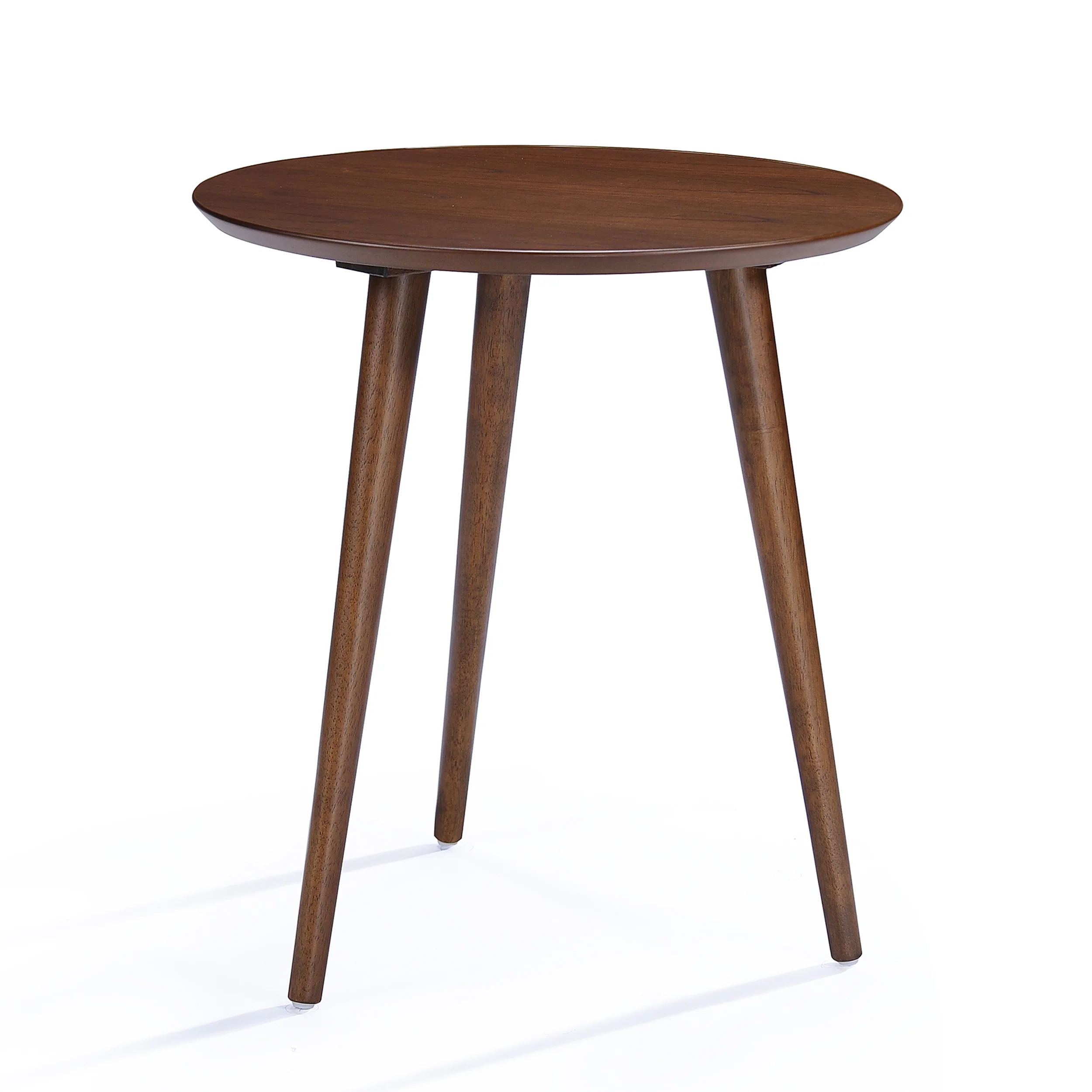 Evangeline Finished Wood End Table w/ Faux Wood Overlay - furnishings