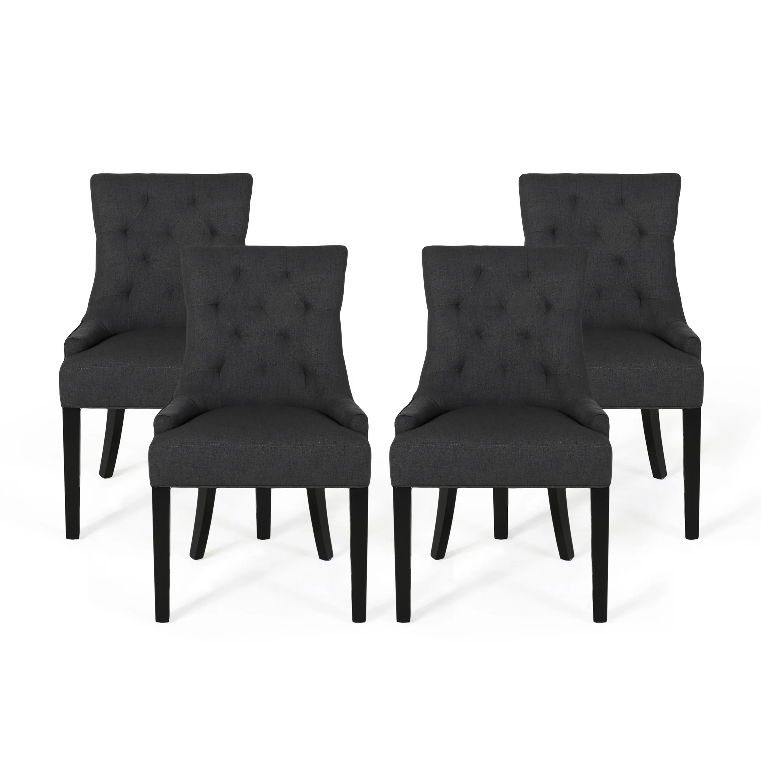 Stacy Hourglass Fabric Dining Chairs (Set of 4) - furnishings