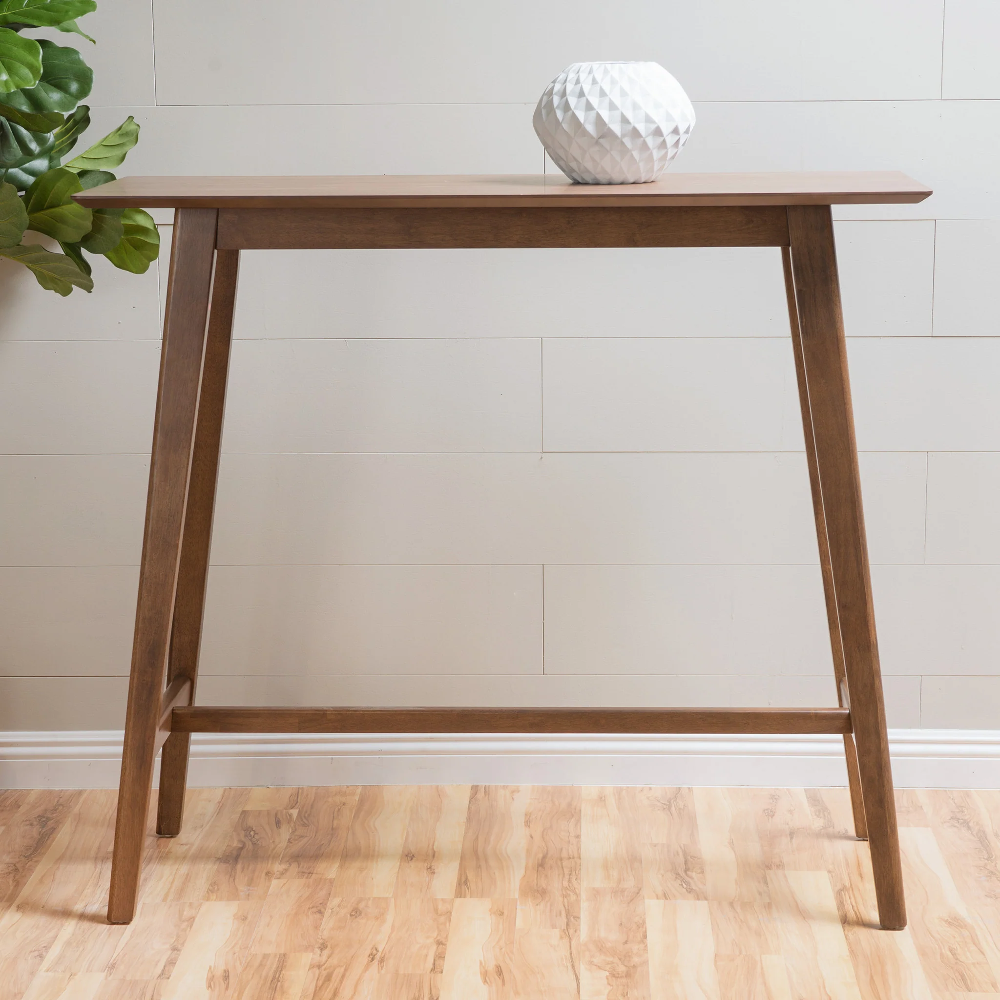 Margaret Mid-Century Rectangular Bar Table with Tapered Legs - furnishings