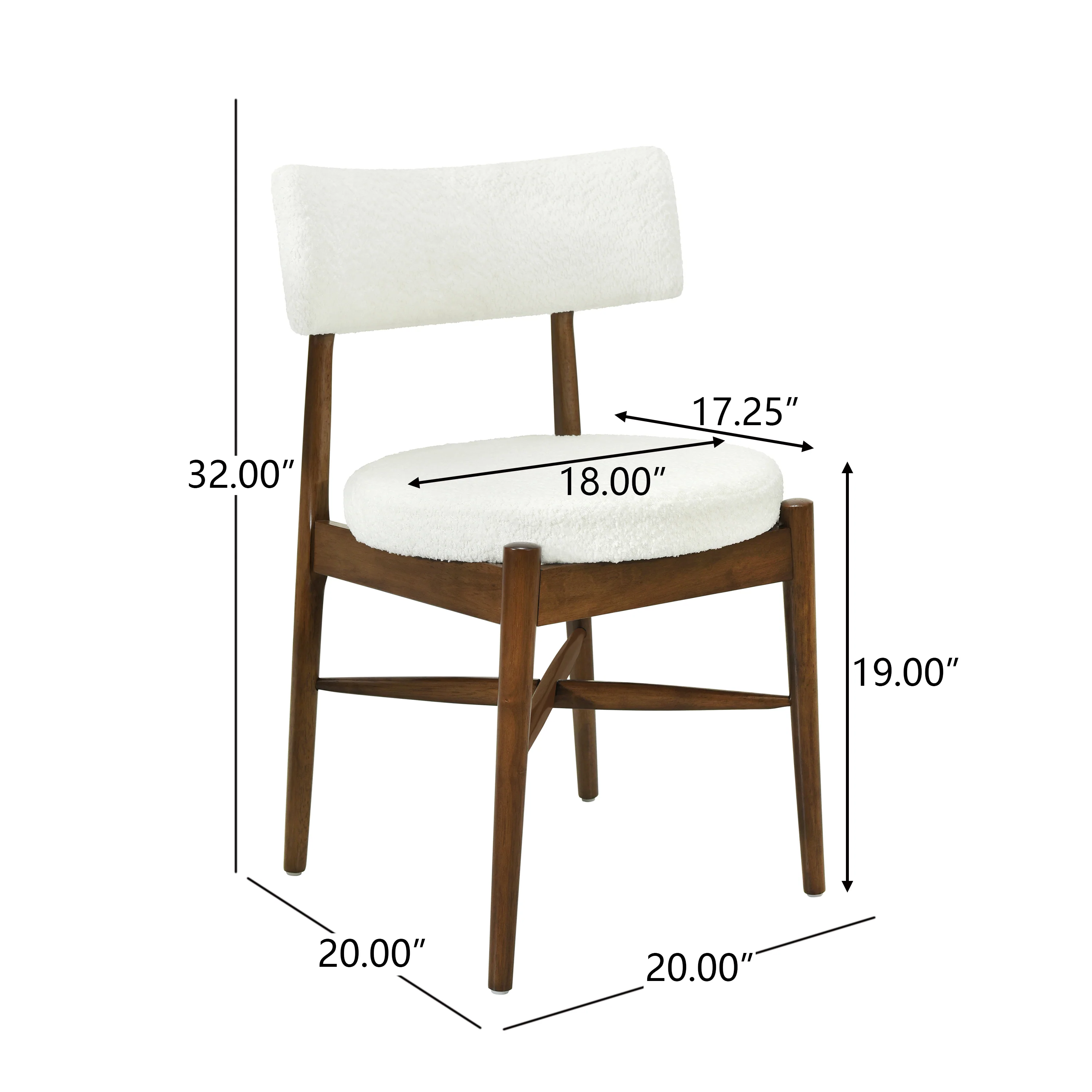 Celestee Modern Upholstered Dining Chairs, Set of 2 - furnishings