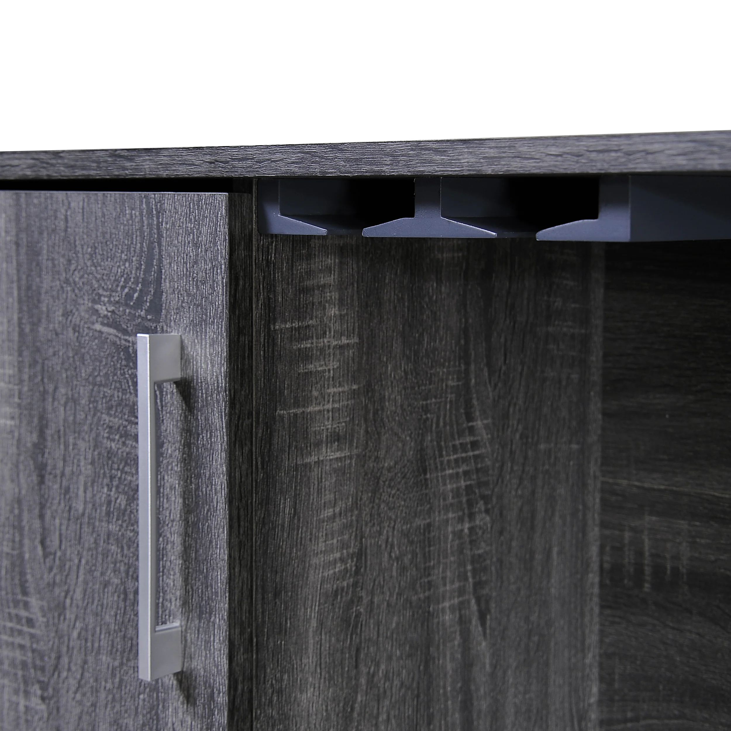 Lochner Mid Century Modern Wine Rack Bar Cabinet - furnishings