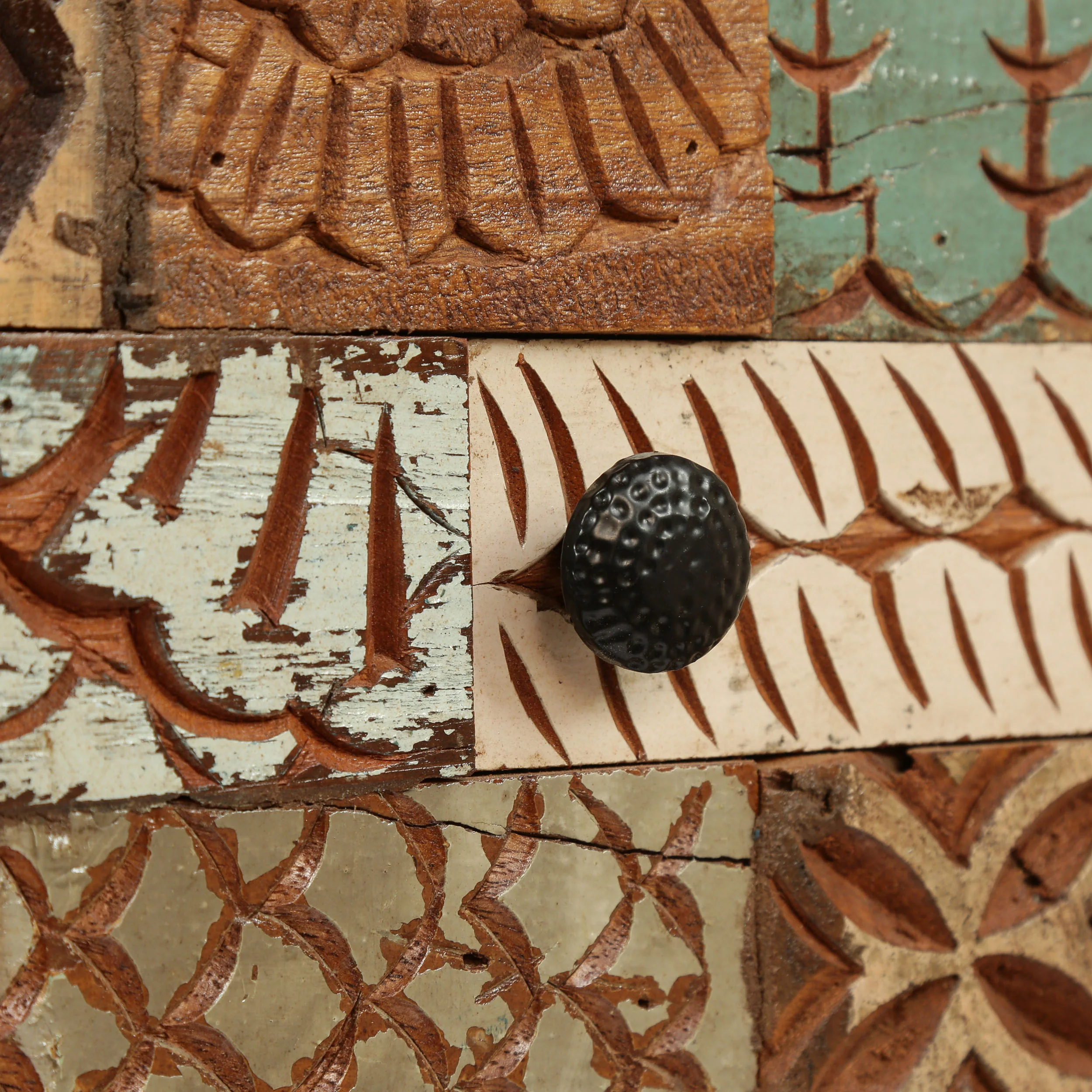Adcock Handcrafted Boho 4 Drawer Wood Cabinet - furnishings
