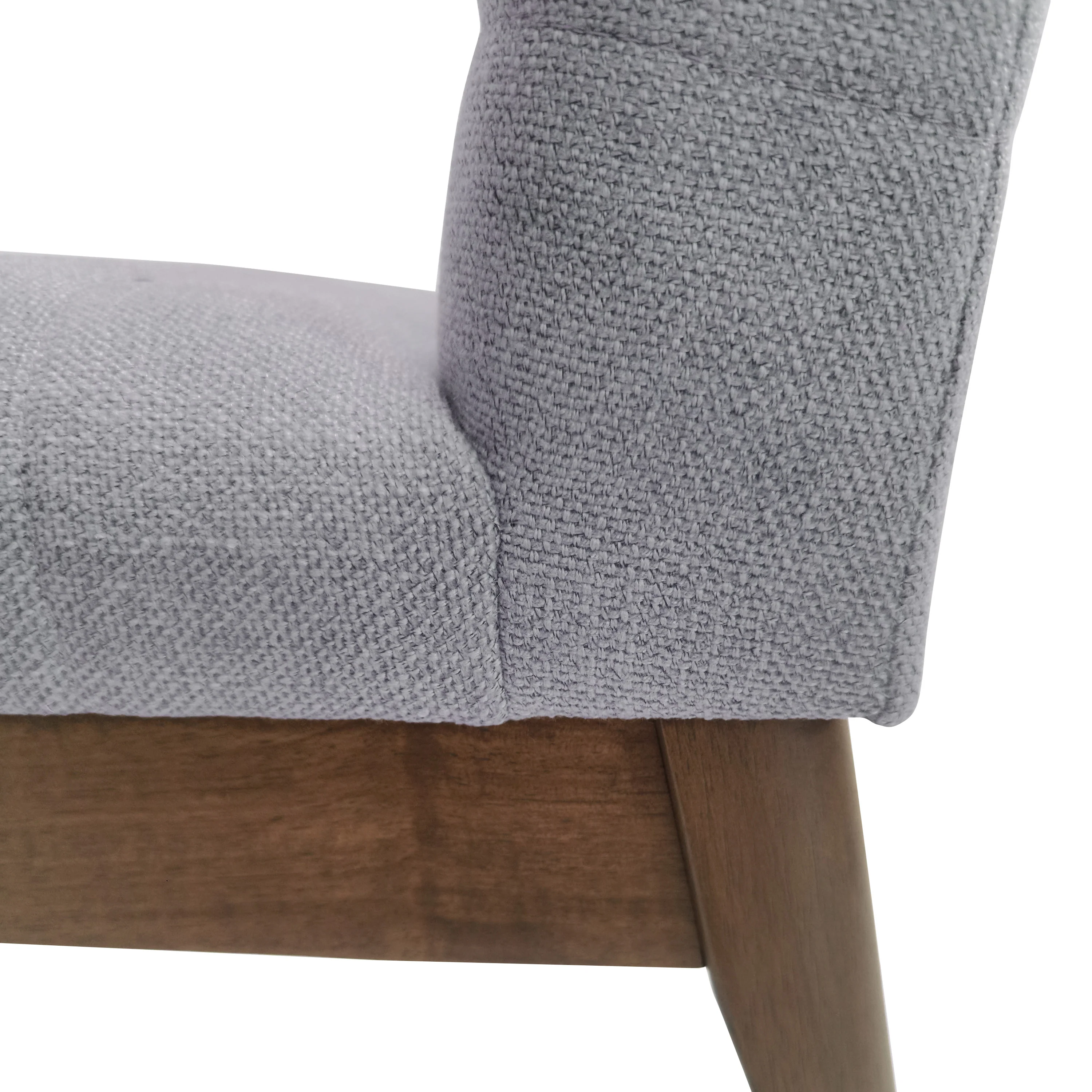 Elisson Mid Century Modern Channel Stitch Dining Chairs, Set of 2 - furnishings