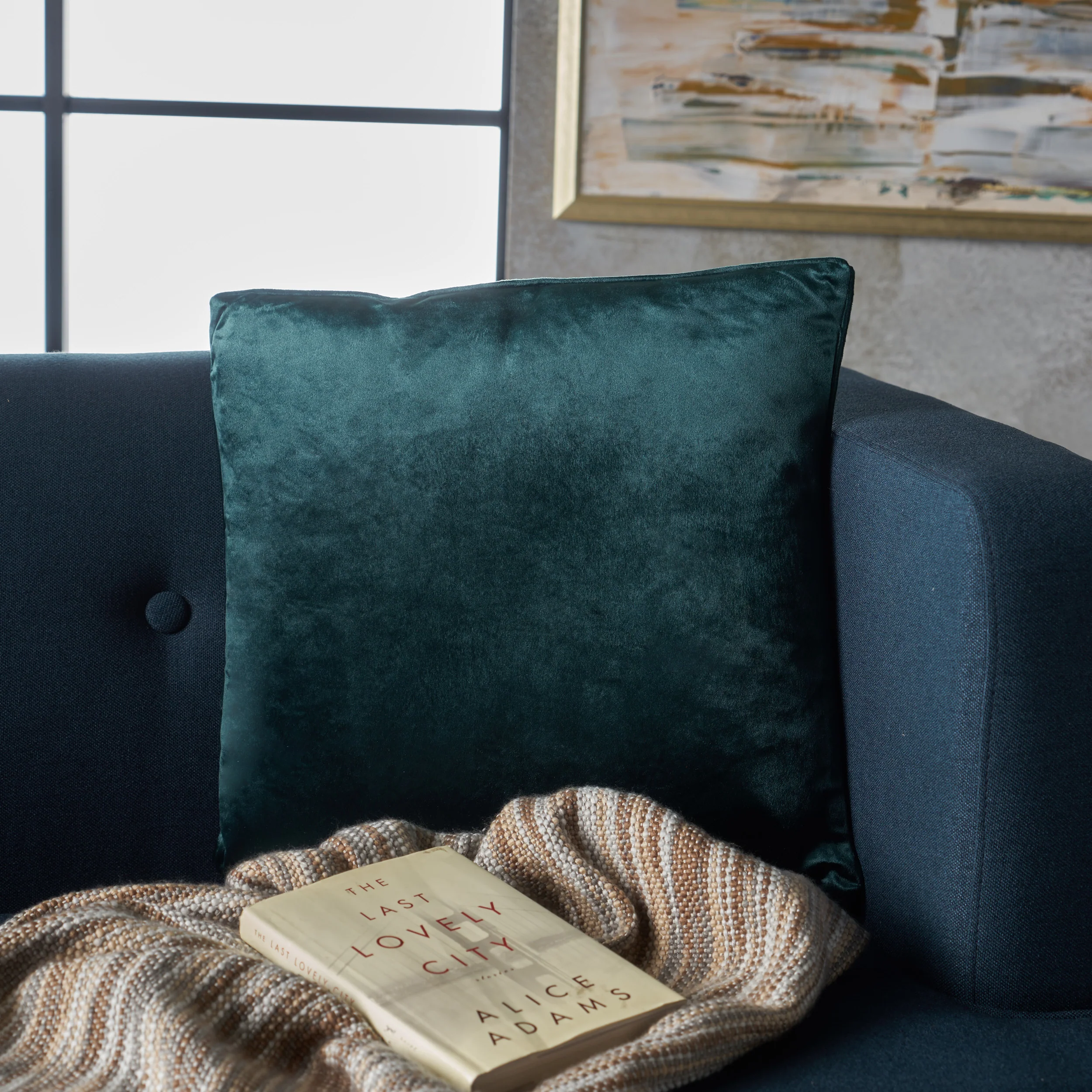 Isadora Modern Fabric Throw Pillow - furnishings