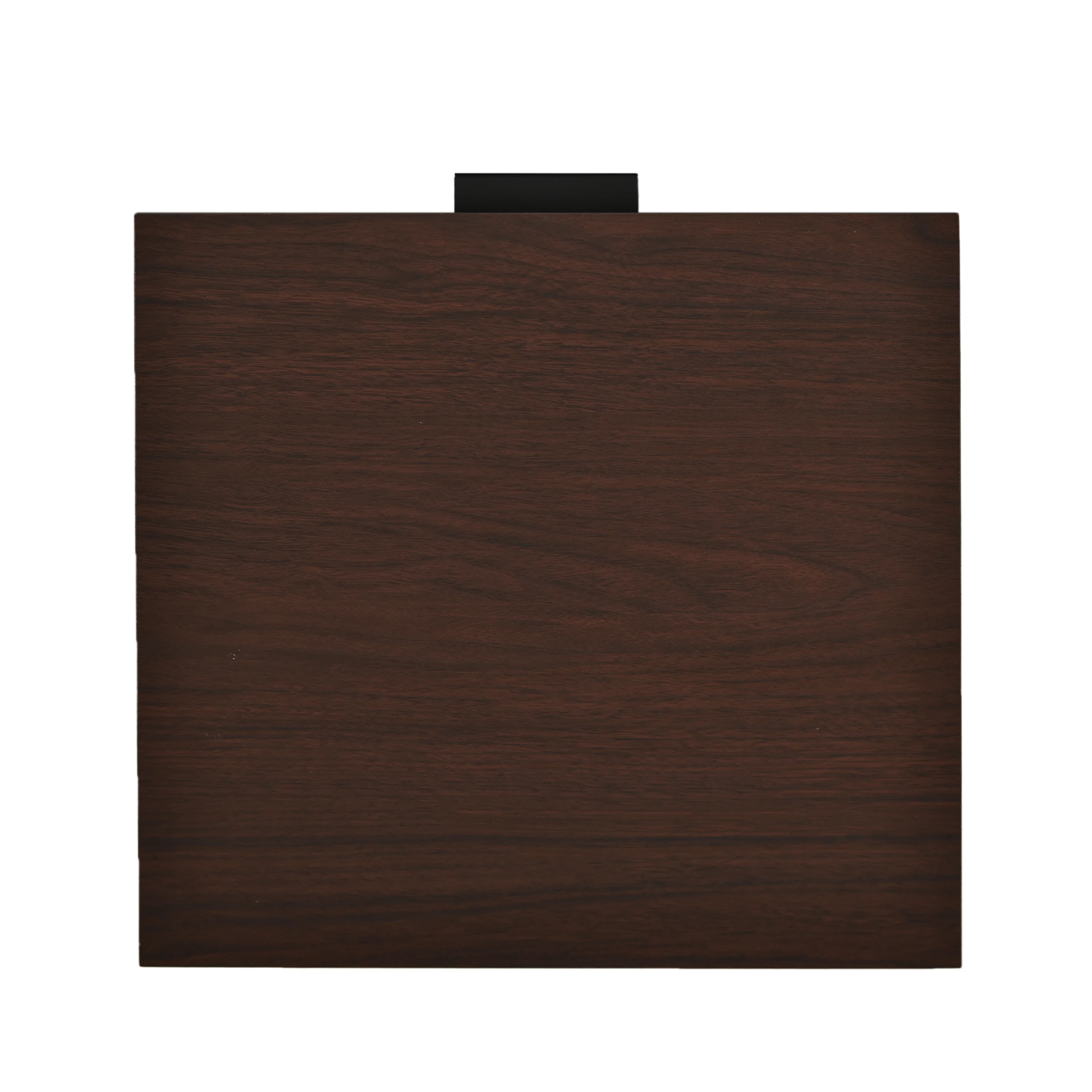 Demijen Modern Industrial Tall Nightstand with Drawer, Walnut and Matte Black - furnishings