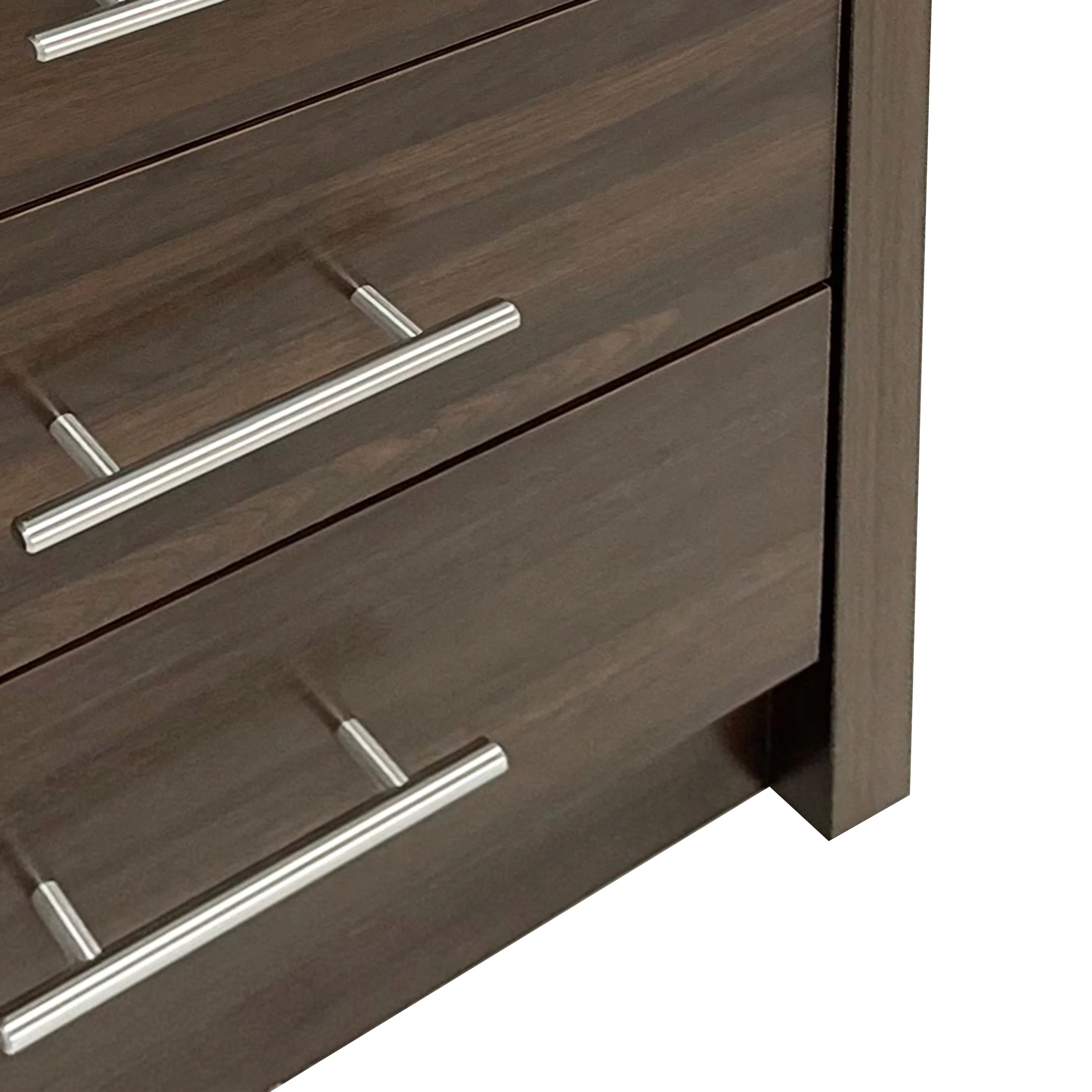 Marlette Modern 3 Piece 3 Drawer Dresser and Nightstand Bedroom Set - furnishings