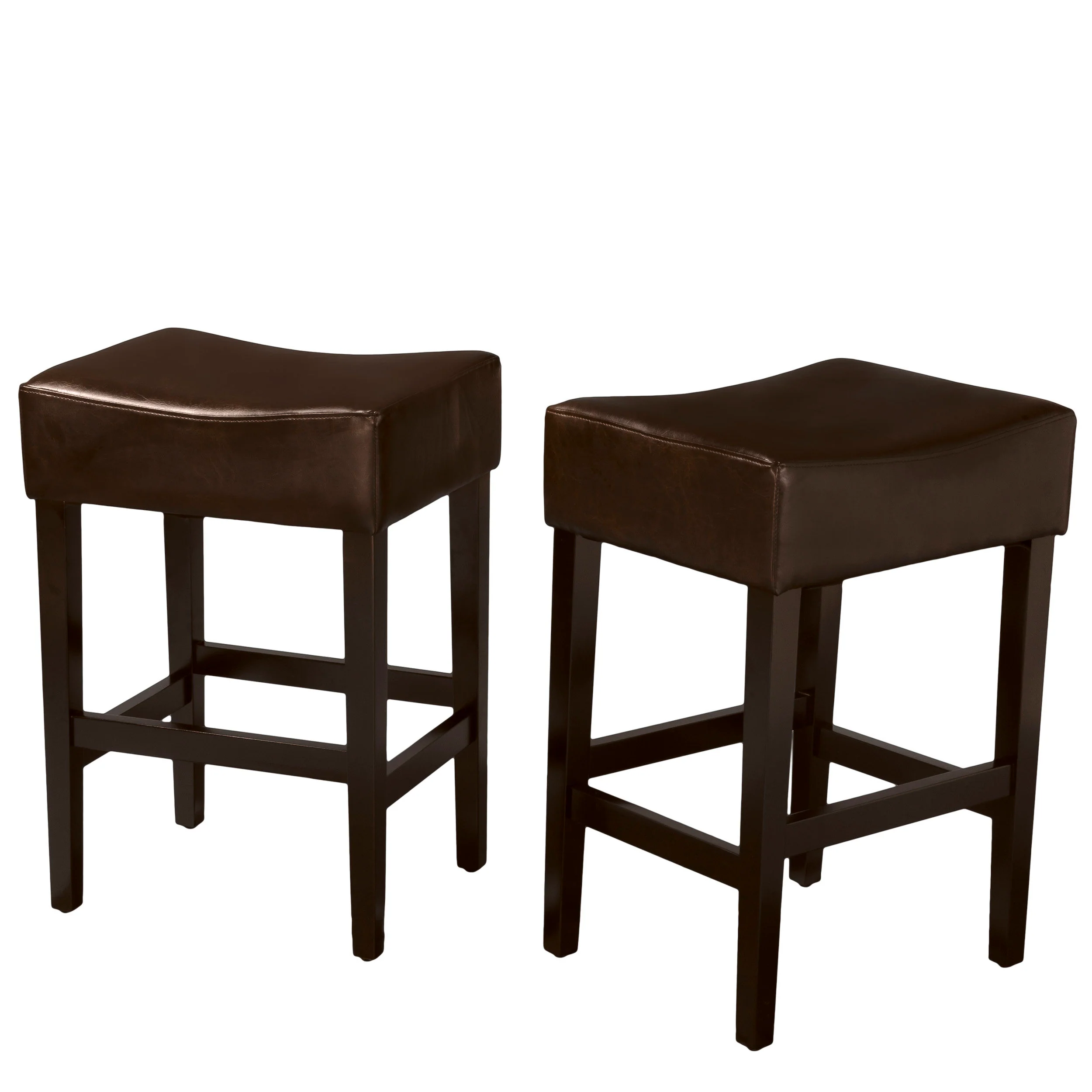 Duff 26-Inch Backless Leather Counter Stools (Set of 2) - furnishings
