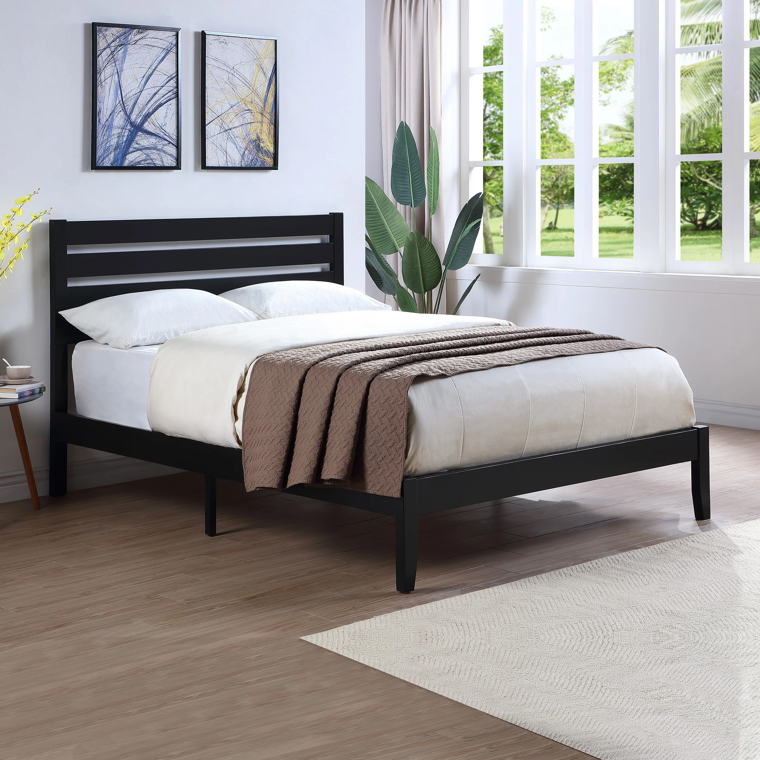 Kenley Queen Size Bed with Headboard - furnishings