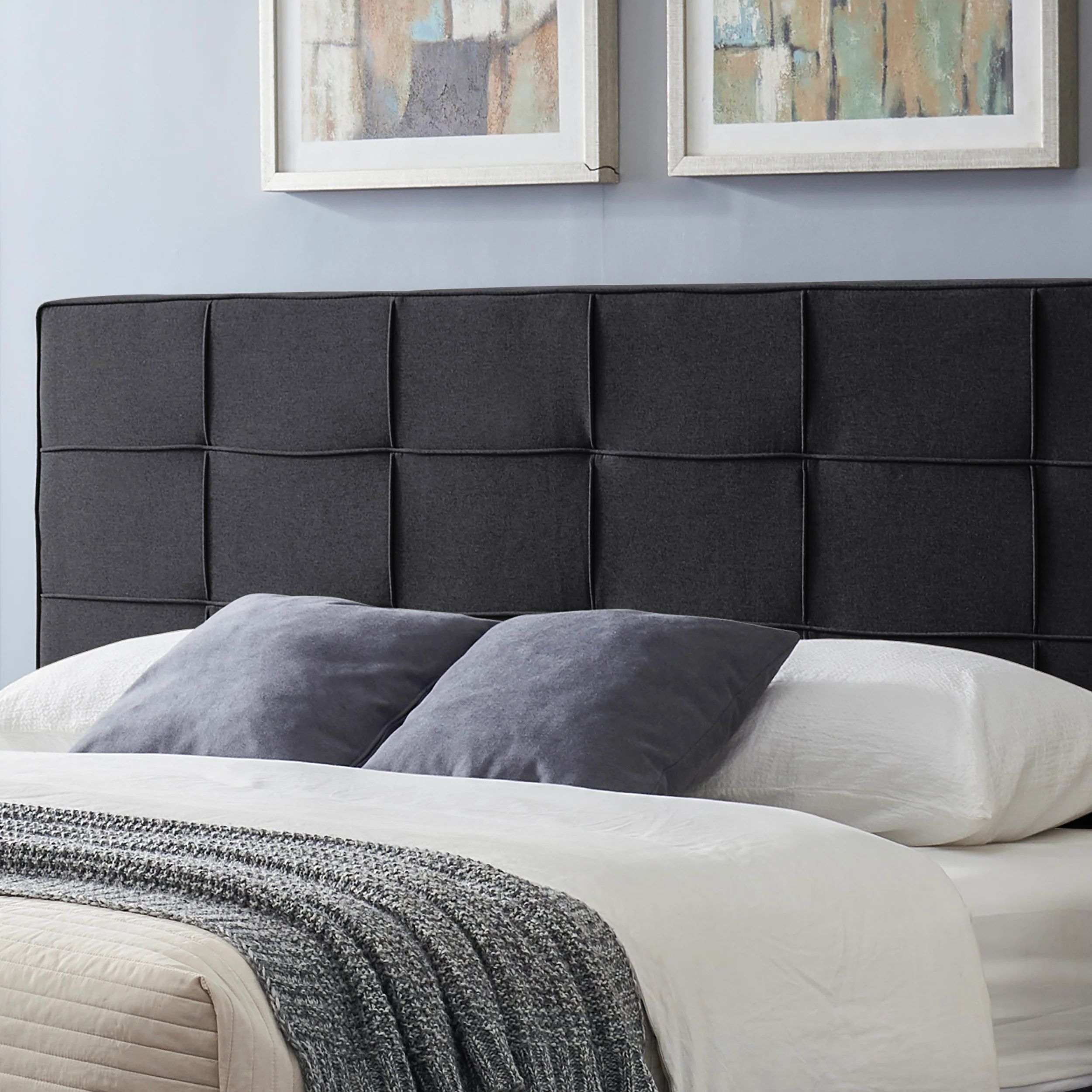 Salome Contemporary Upholstered King Bed Platform - furnishings