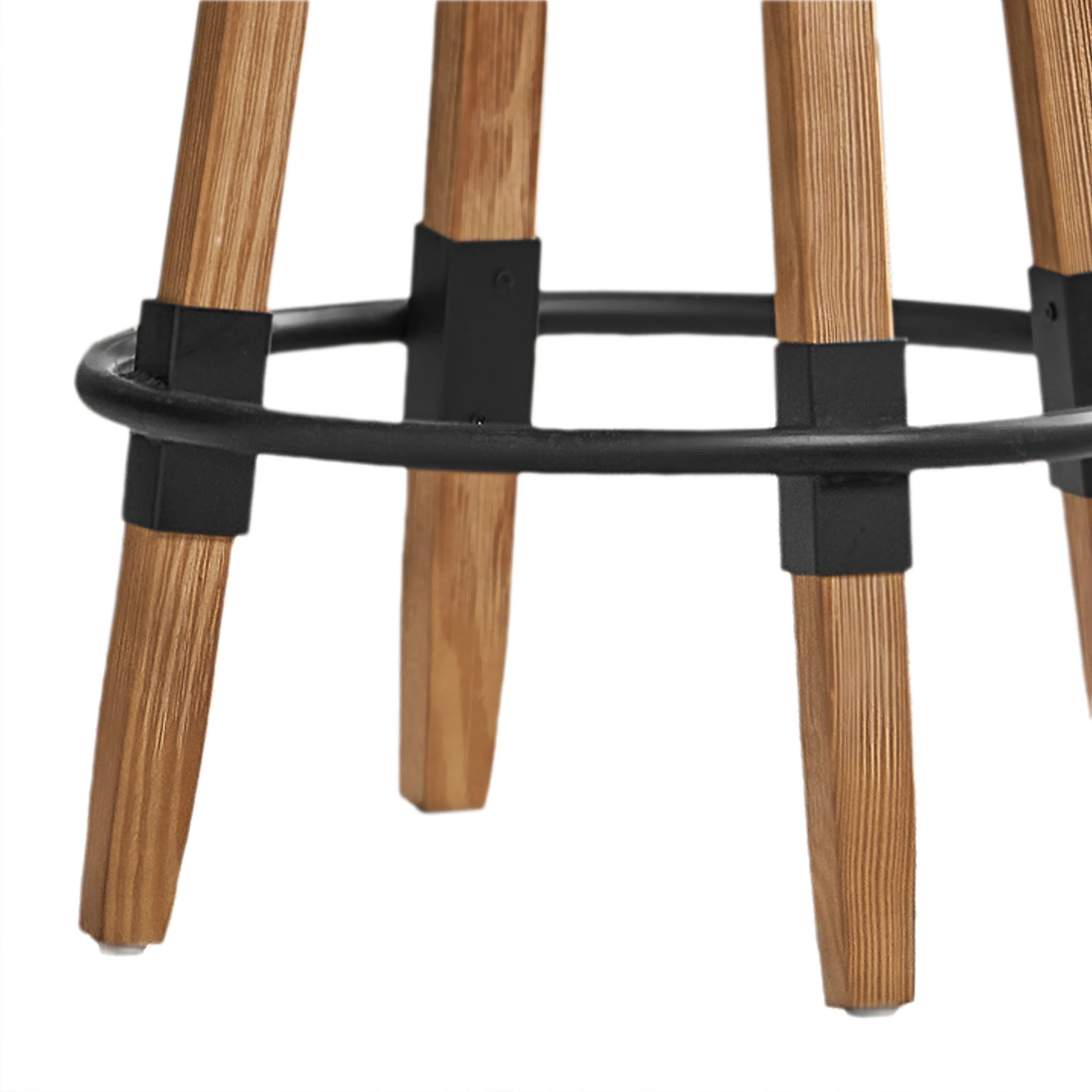 Javadel Modern Industrial Antique Firwood Adjustable Barstool with Iron Accents - furnishings