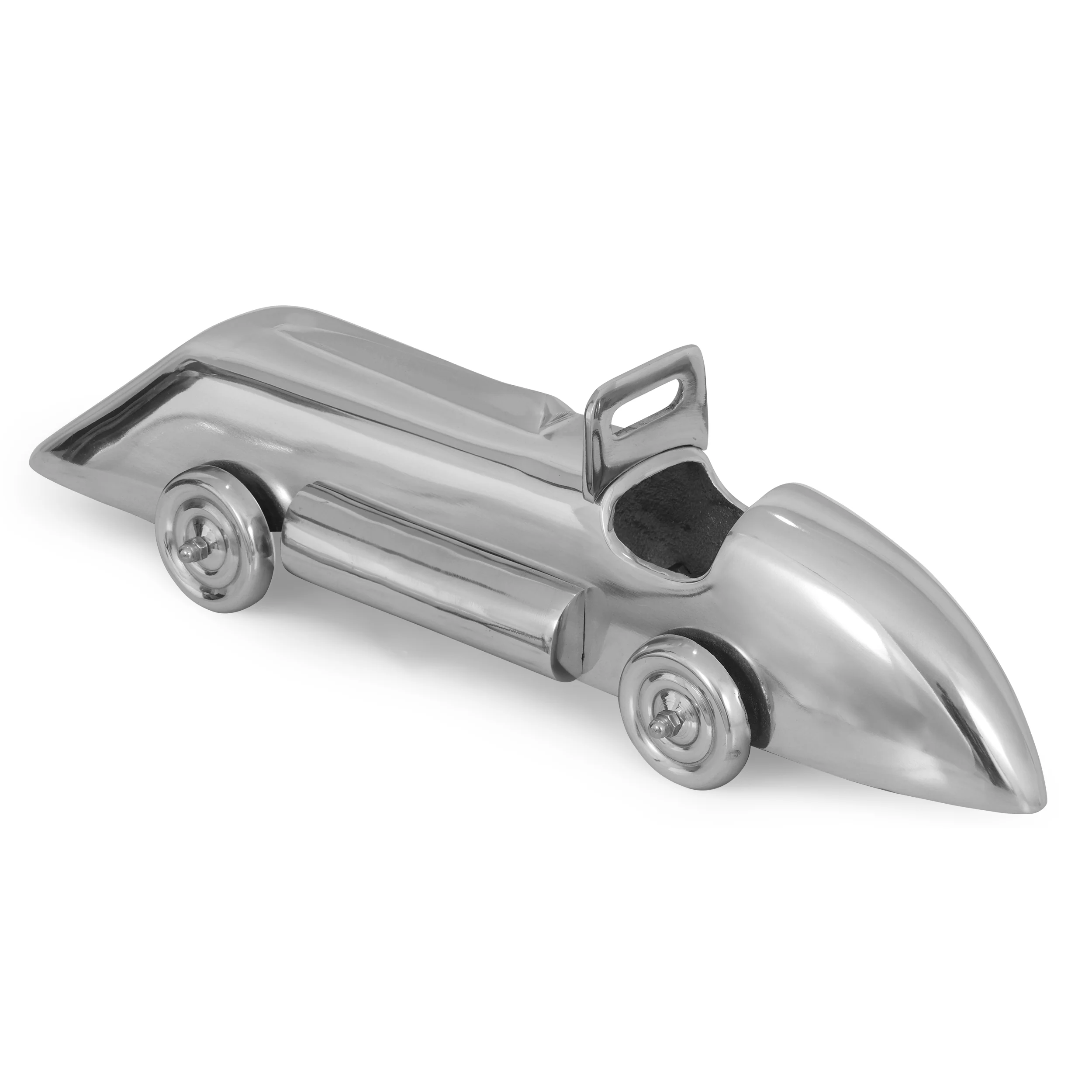 Postema Handcrafted Aluminum Car Sculpture, Silver - furnishings