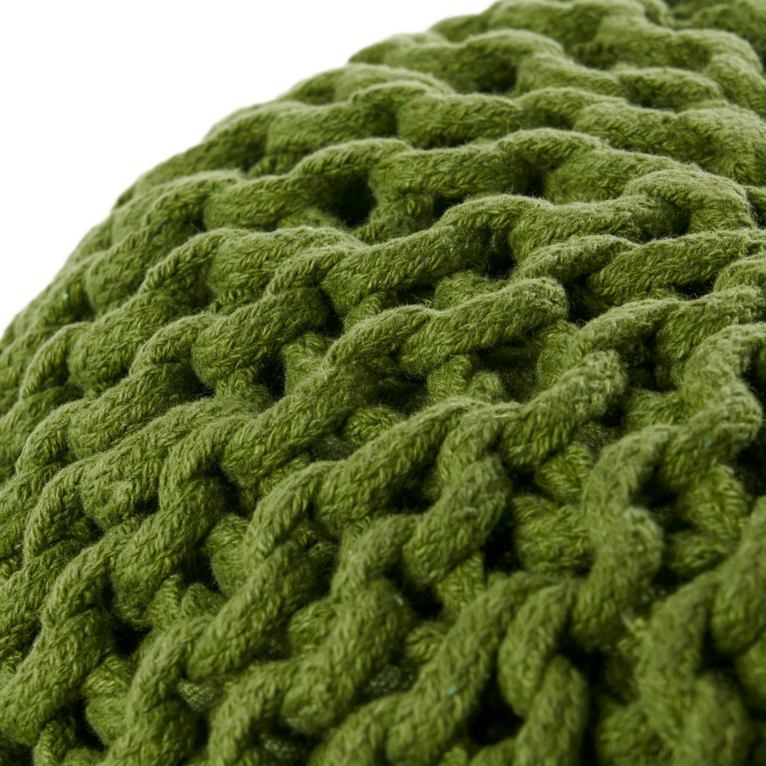 Poona Handcrafted Modern Cotton Pouf - furnishings