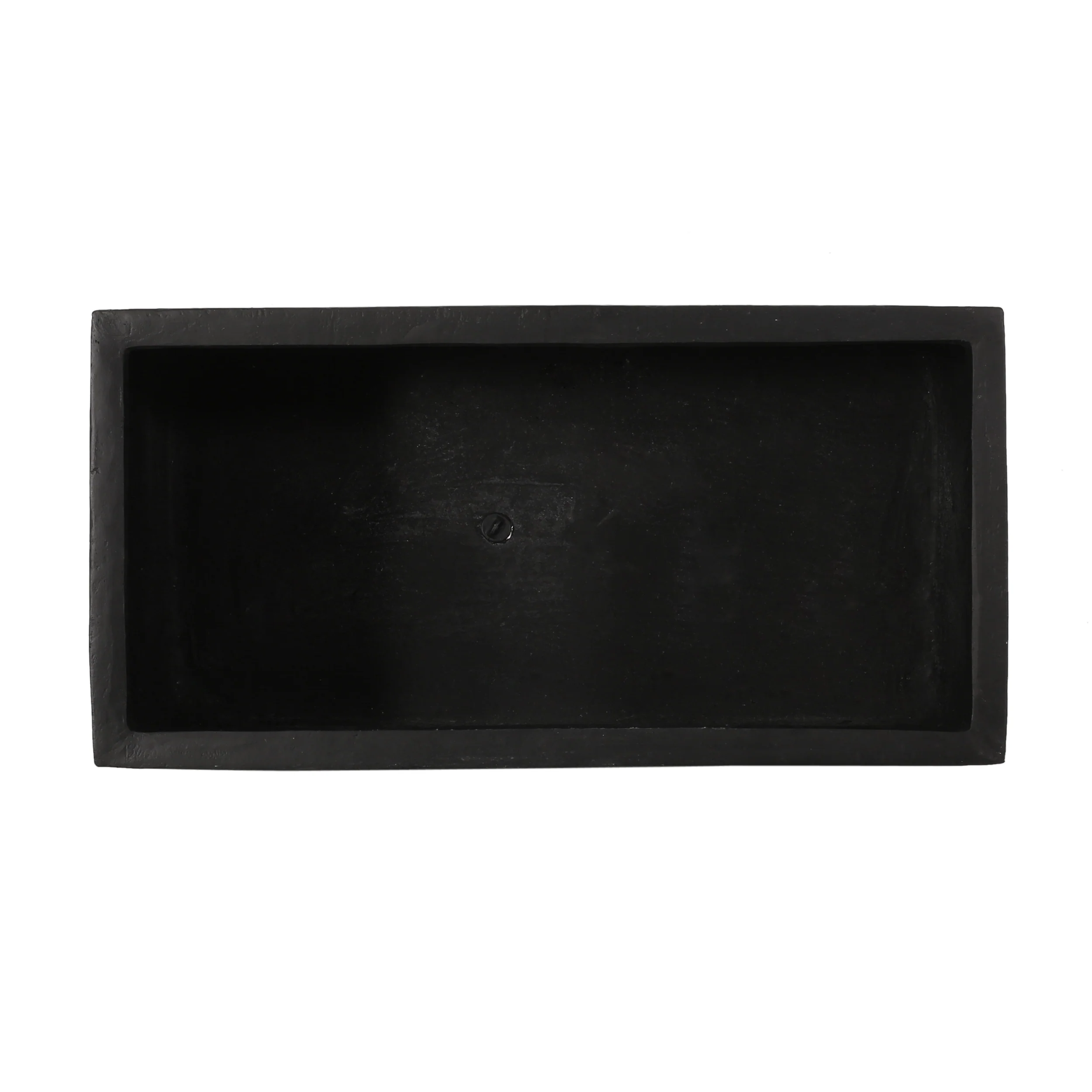 Fardeen Outdoor Modern Cast Stone Rectangular Planter - furnishings