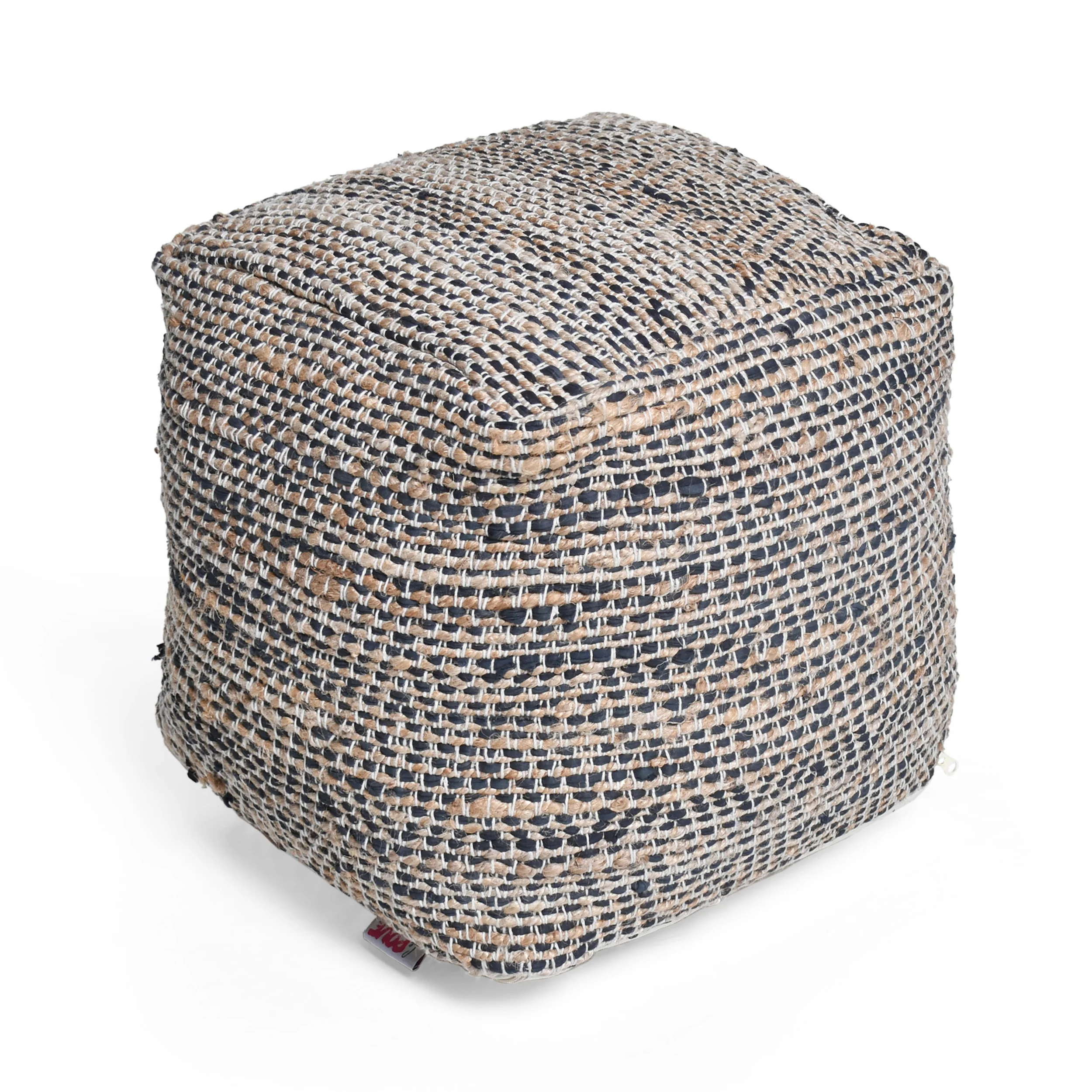 Maja Boho Handcrafted Fabric Pouf - furnishings