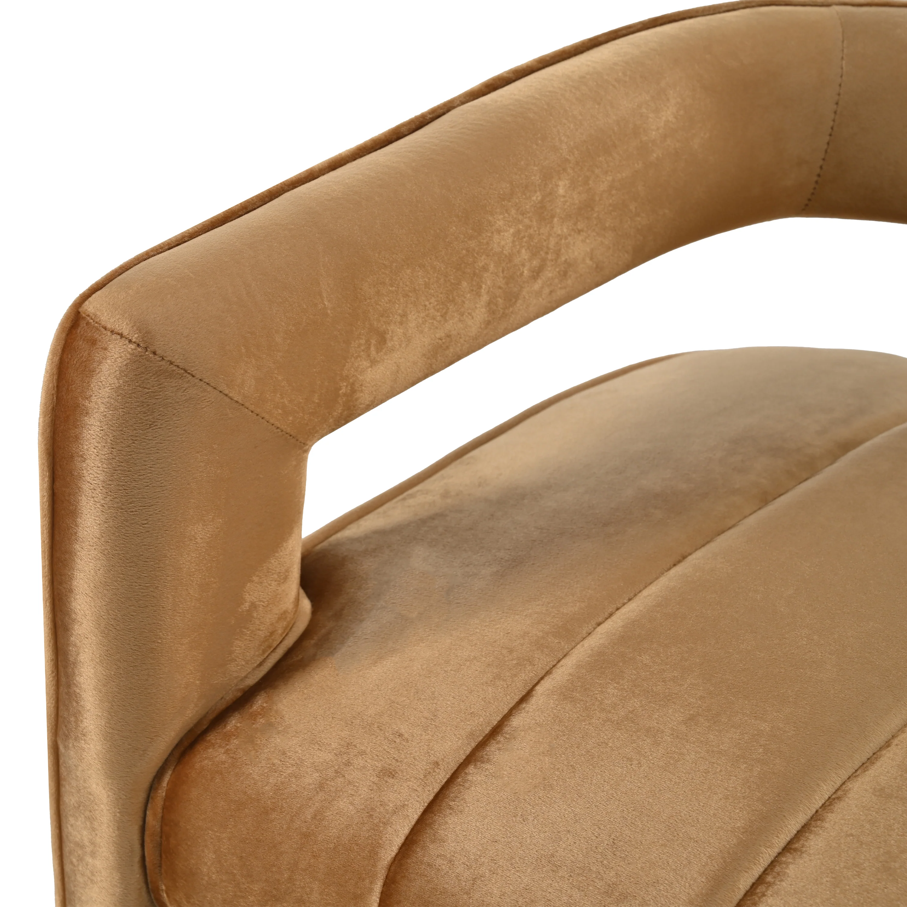 Brazal Modern Velvet Accent Club Chair - furnishings