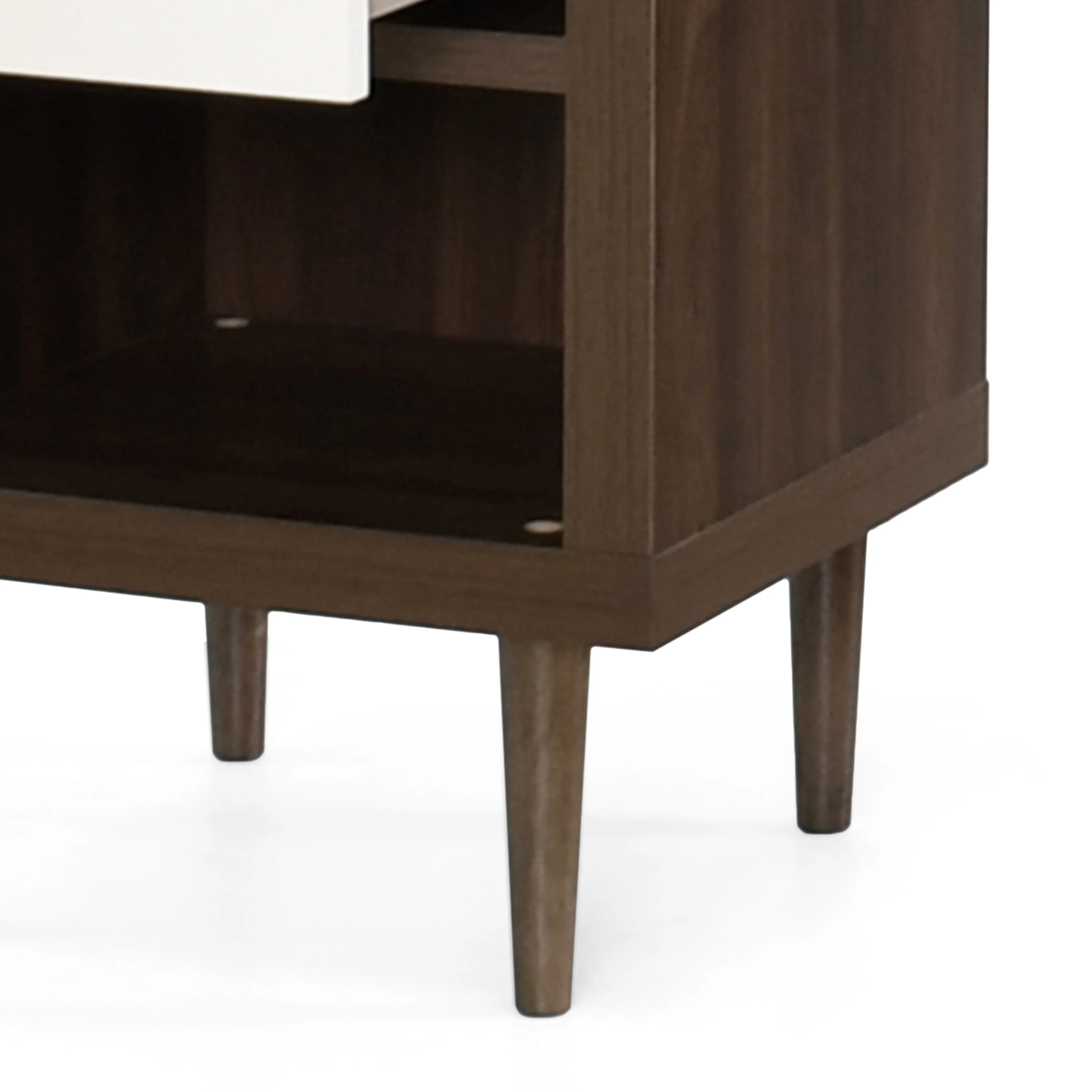 Farhart Faux Wood Single Drawer Nightstand - furnishings