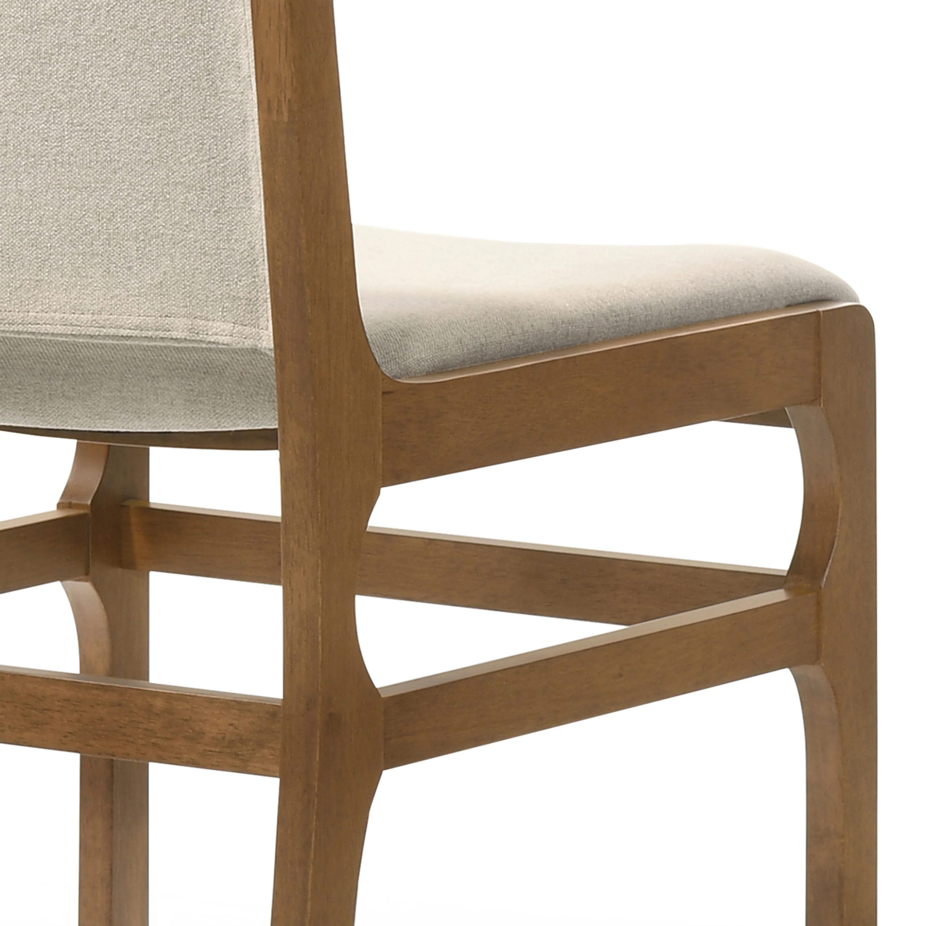 Galtin Contemporary Fabric Upholstered Wood Dining Chairs, Set of 6 - furnishings