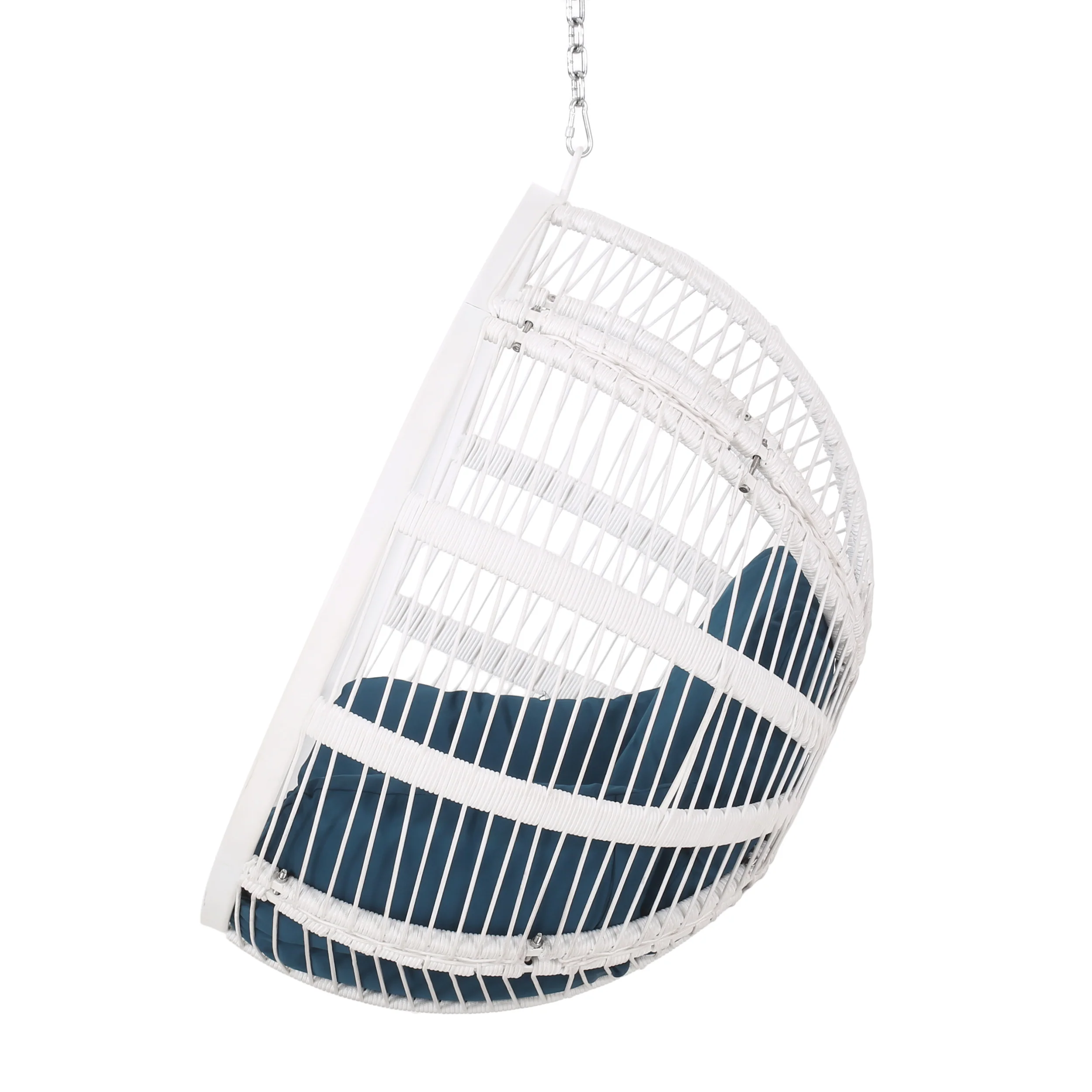 Therese Indoor/Outdoor Rope Weave Hanging Chair with 8 Foot Chain (NO STAND) - furnishings