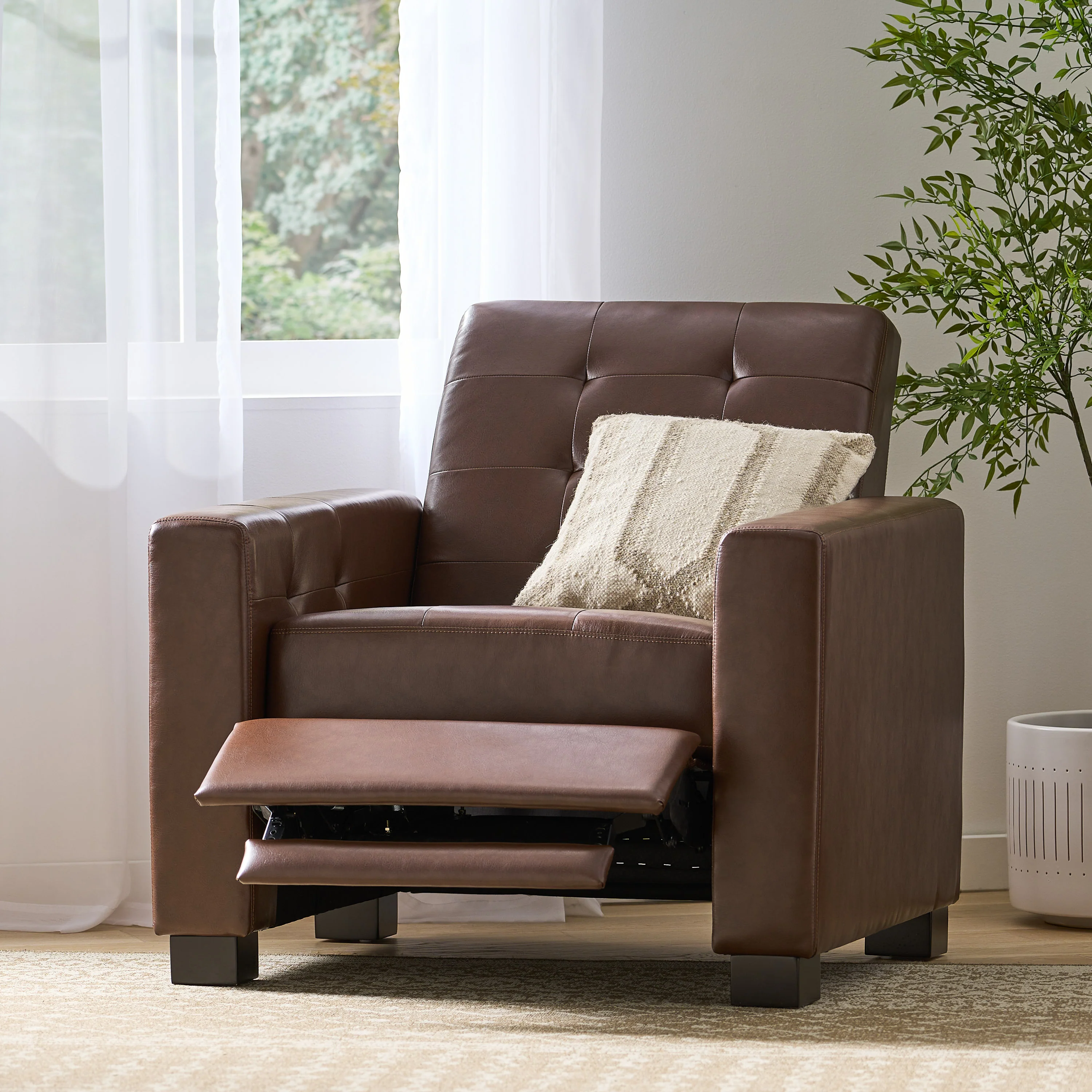 Langseth Contemporary Tufted Pushback Recliner - furnishings