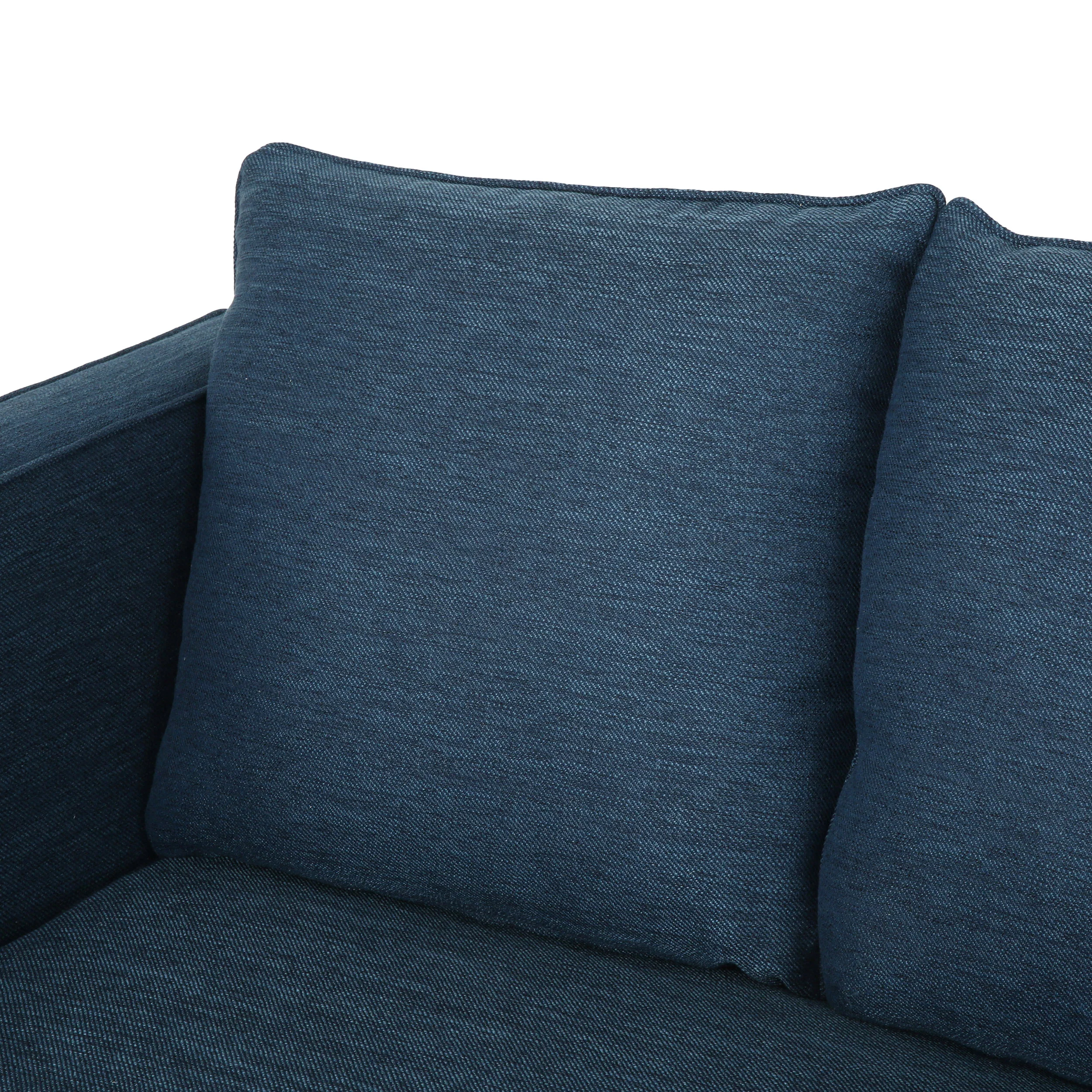 Nimsi Contemporary 3 Seater Fabric Sofa - furnishings