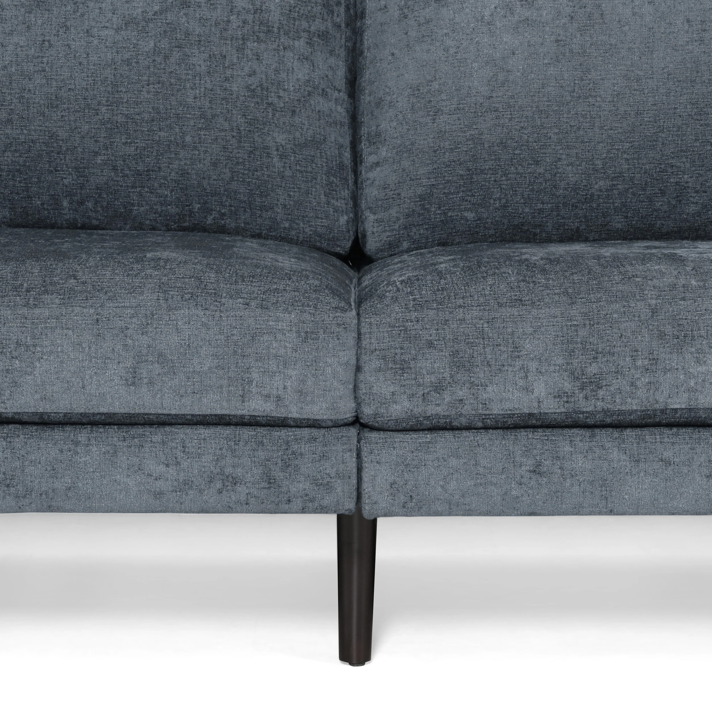 Adut Contemporary 3 Seater Fabric Sofa with Accent Pillows - furnishings