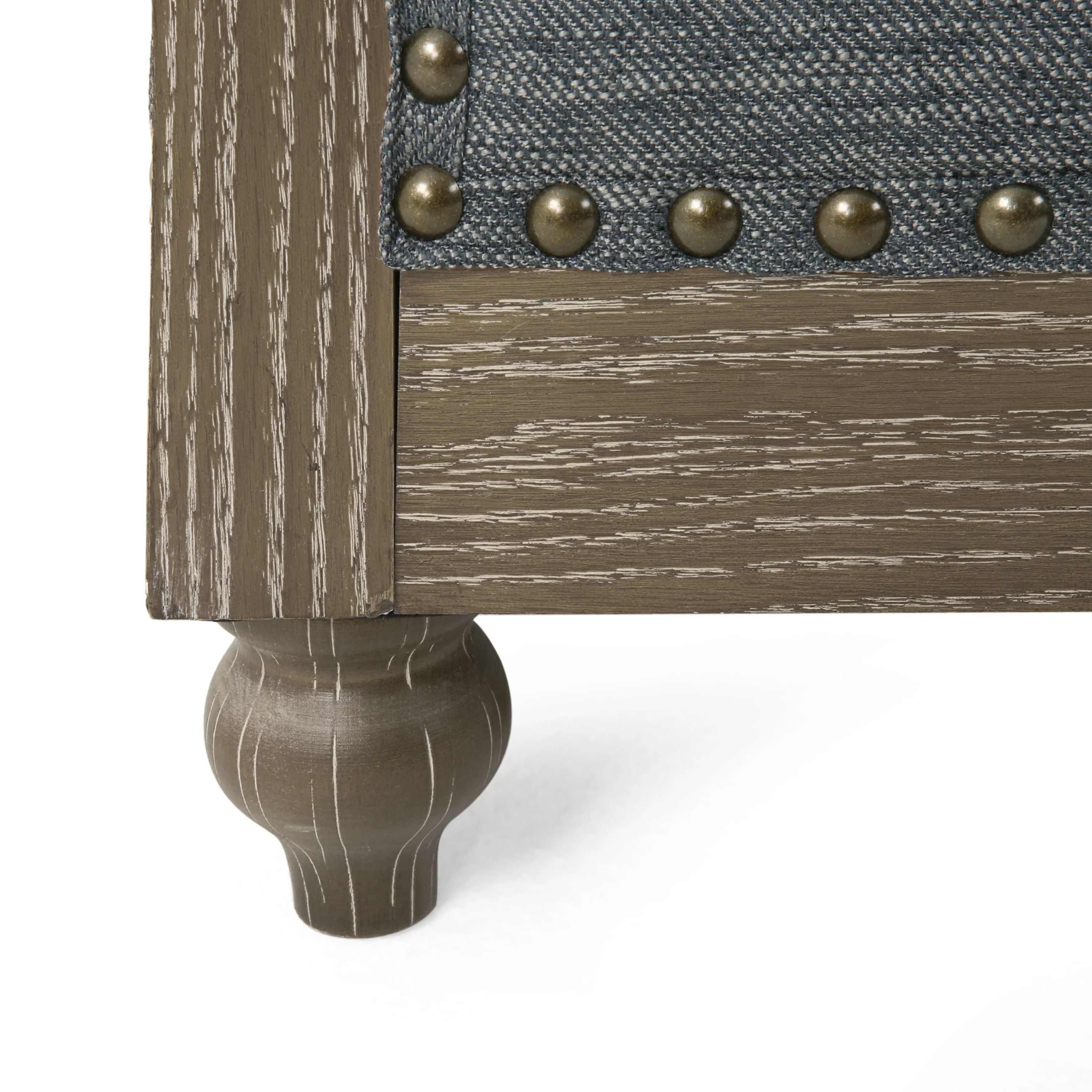 Alejandro Chesterfield Tufted Fabric Club Chair with Nailhead Trim - furnishings