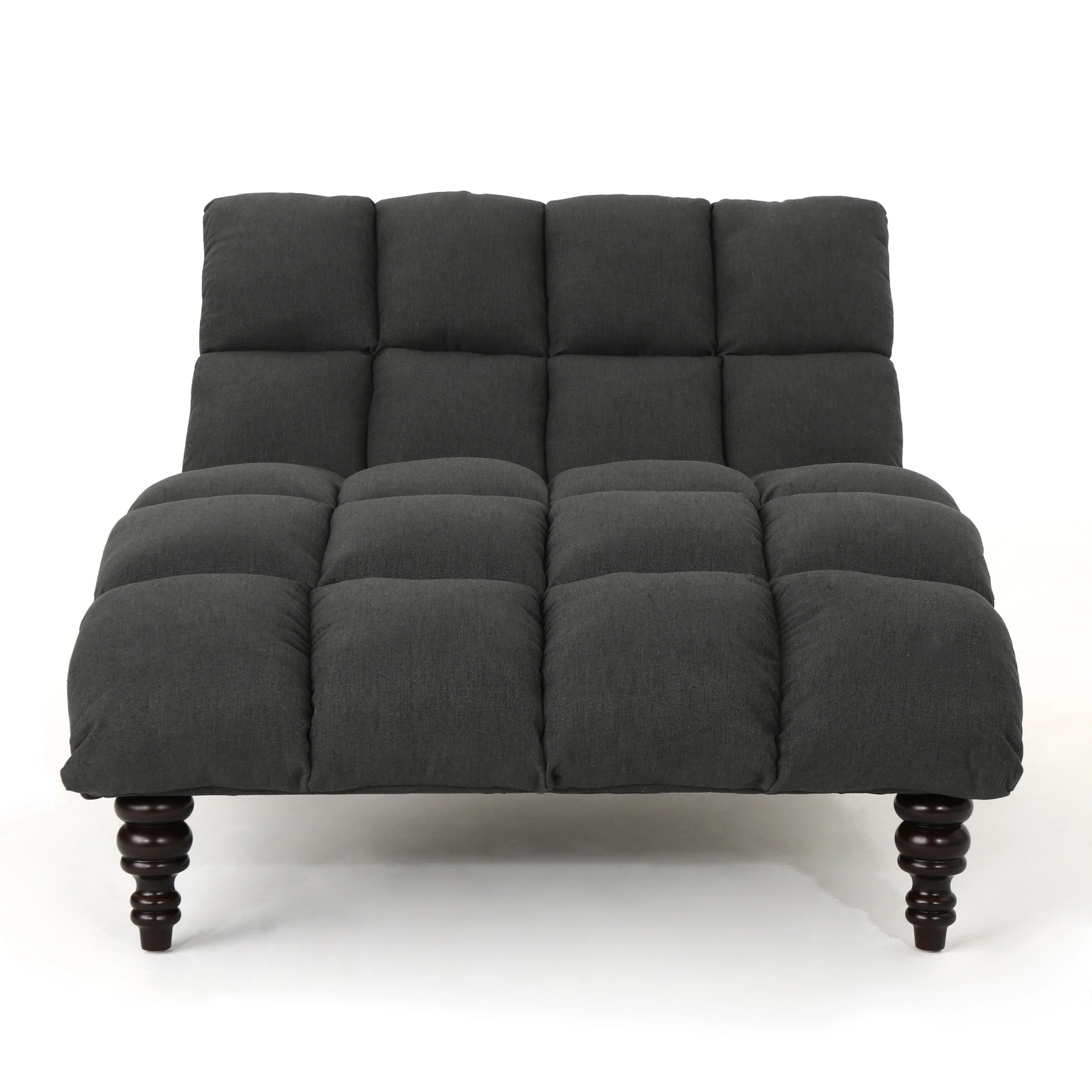 Olympia Modern Tufted Fabric Double Chaise Lounge - furnishings