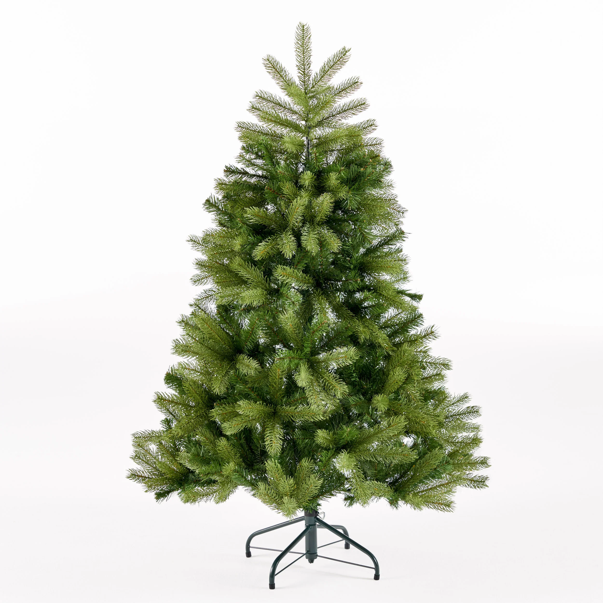 4.5-foot Mixed Spruce Hinged Artificial Christmas Tree - furnishings