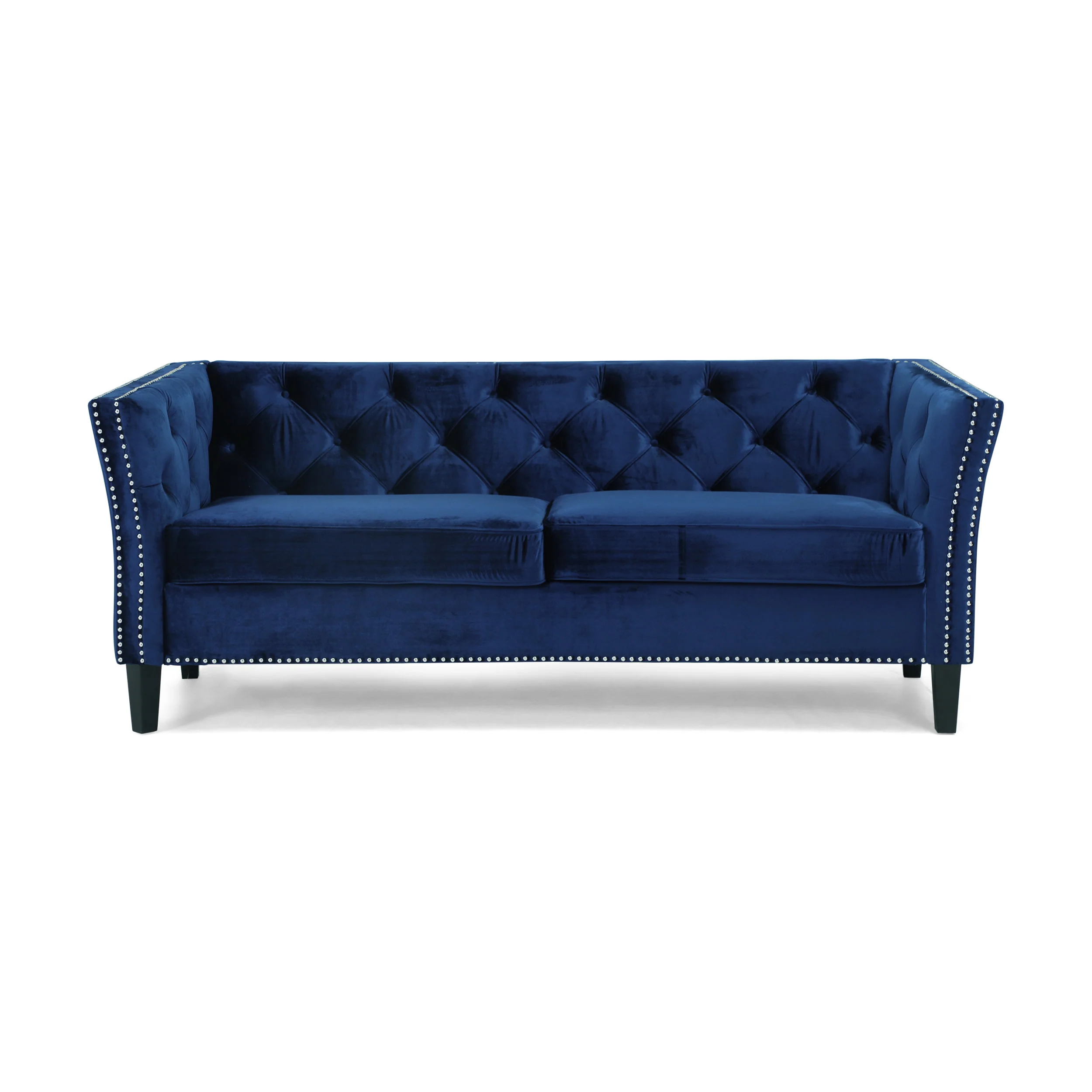 Alessio Contemporary Tufted Velvet 3 Seater Sofa - furnishings
