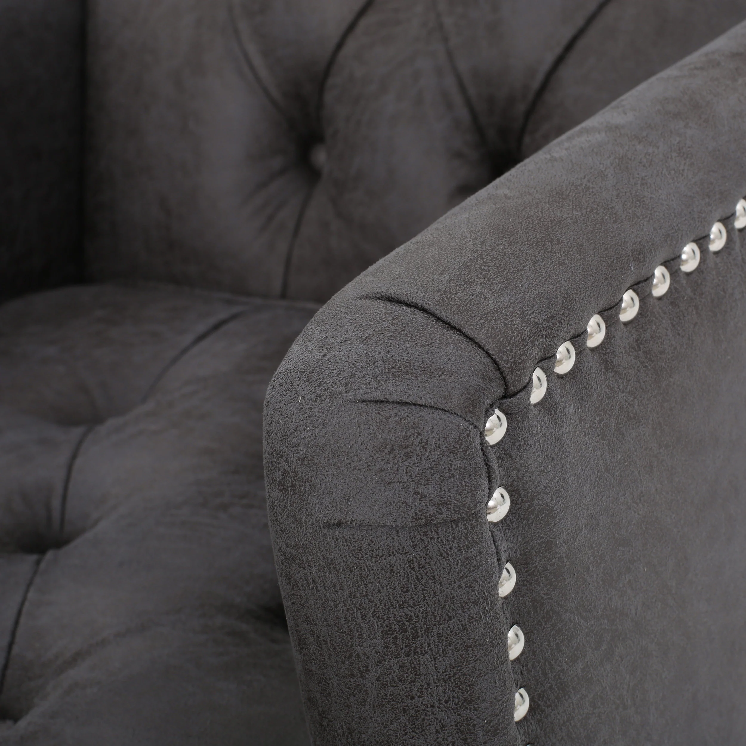 Madene Tufted Back Fabric Club Chair - furnishings