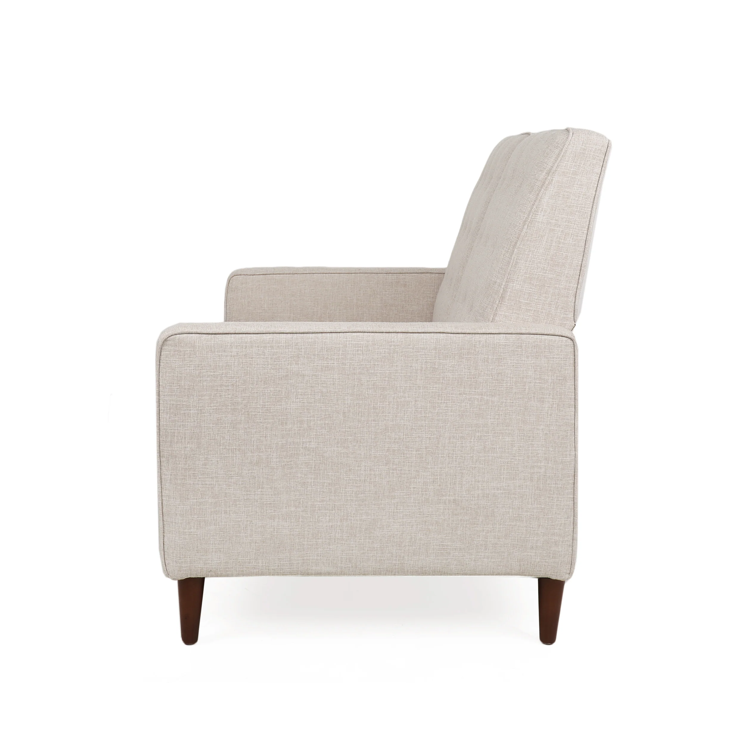 Manville Contemporary Tufted Loveseat Pushback Recliner - furnishings
