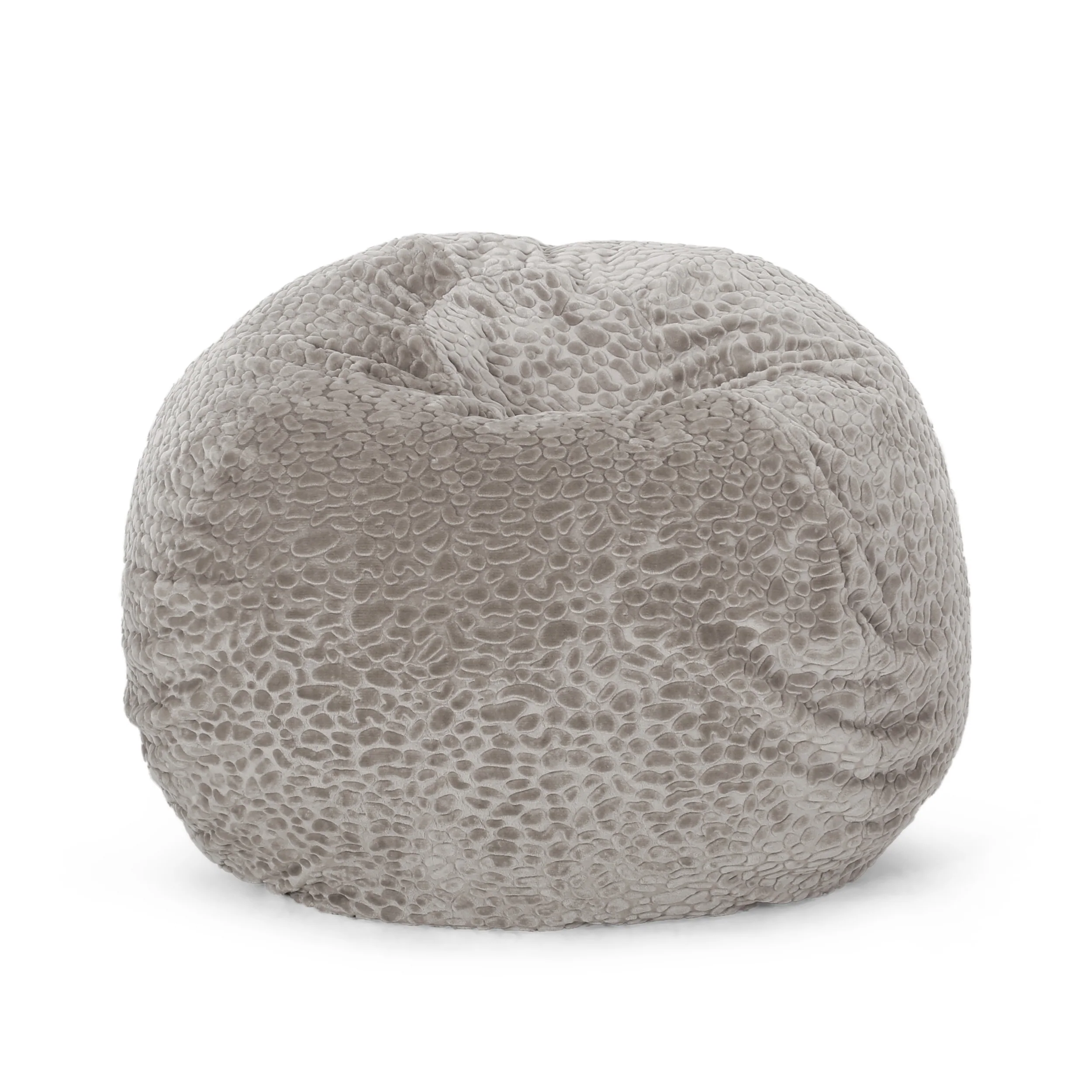 Terrell Schley Modern Glam 5 Foot Short Faux Fur Bean Bag - furnishings