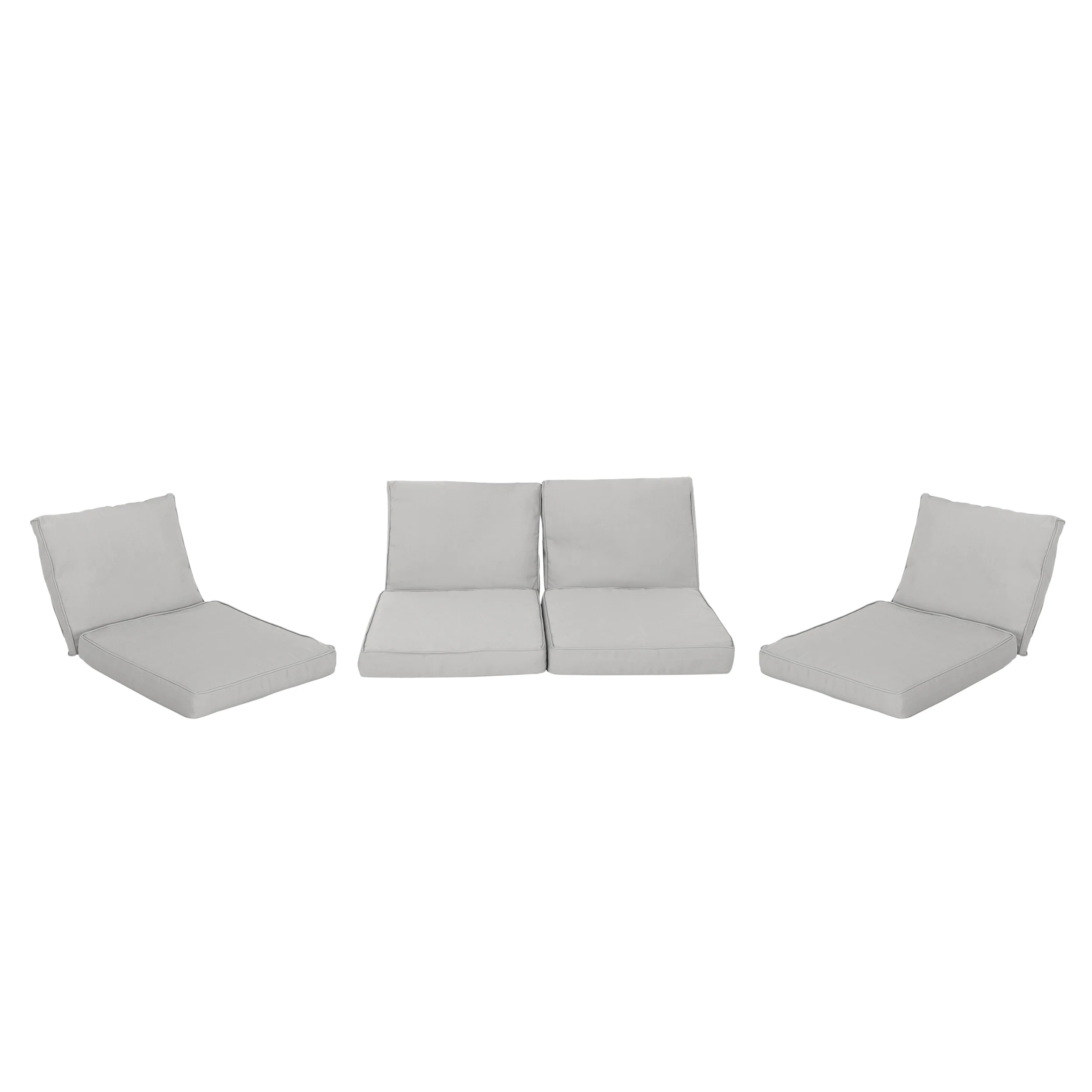 Atiyah Outdoor Water Resistant Fabric Loveseat and Club Chair Cushions - furnishings