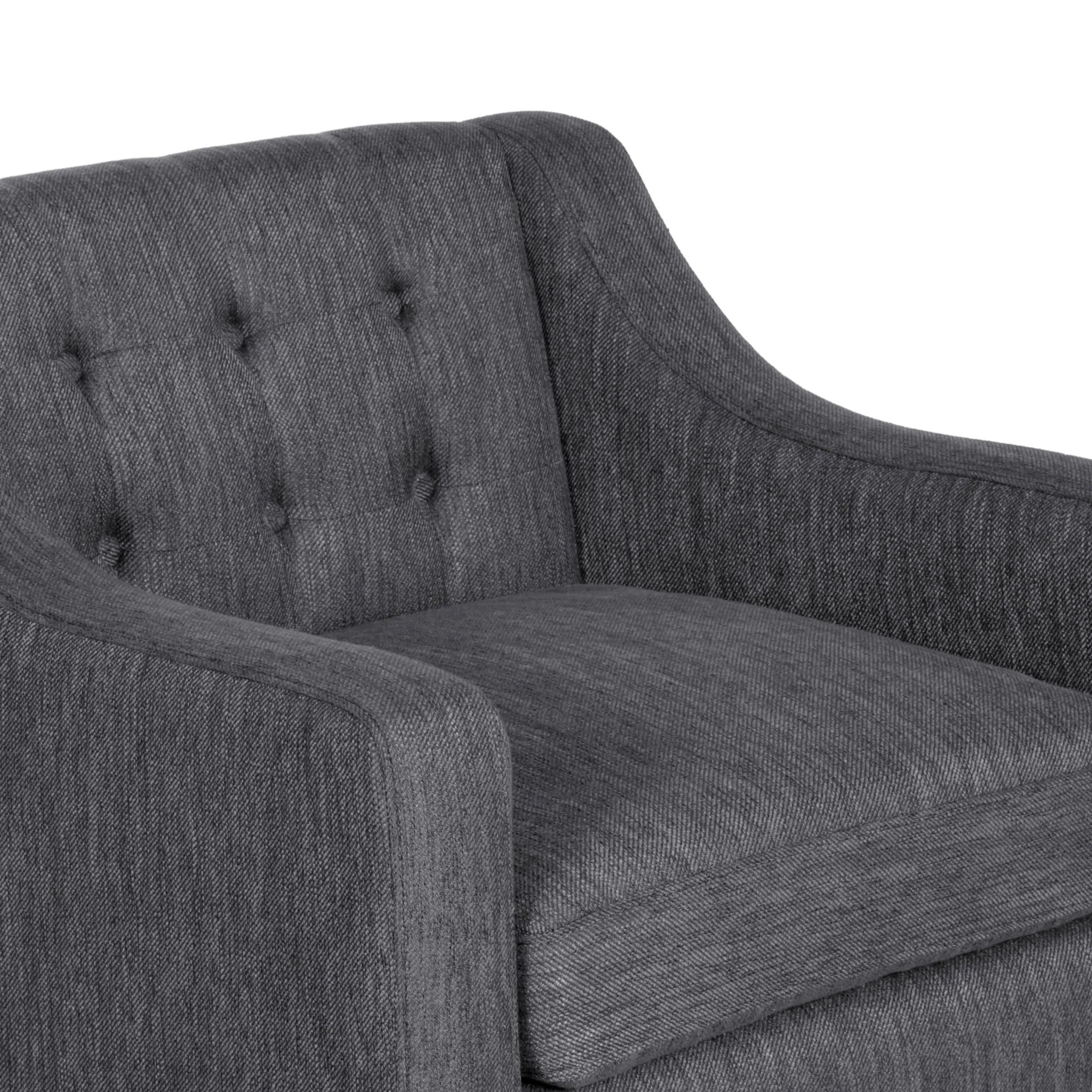 Aragon Contemporary Fabric Tufted Accent Chair - furnishings