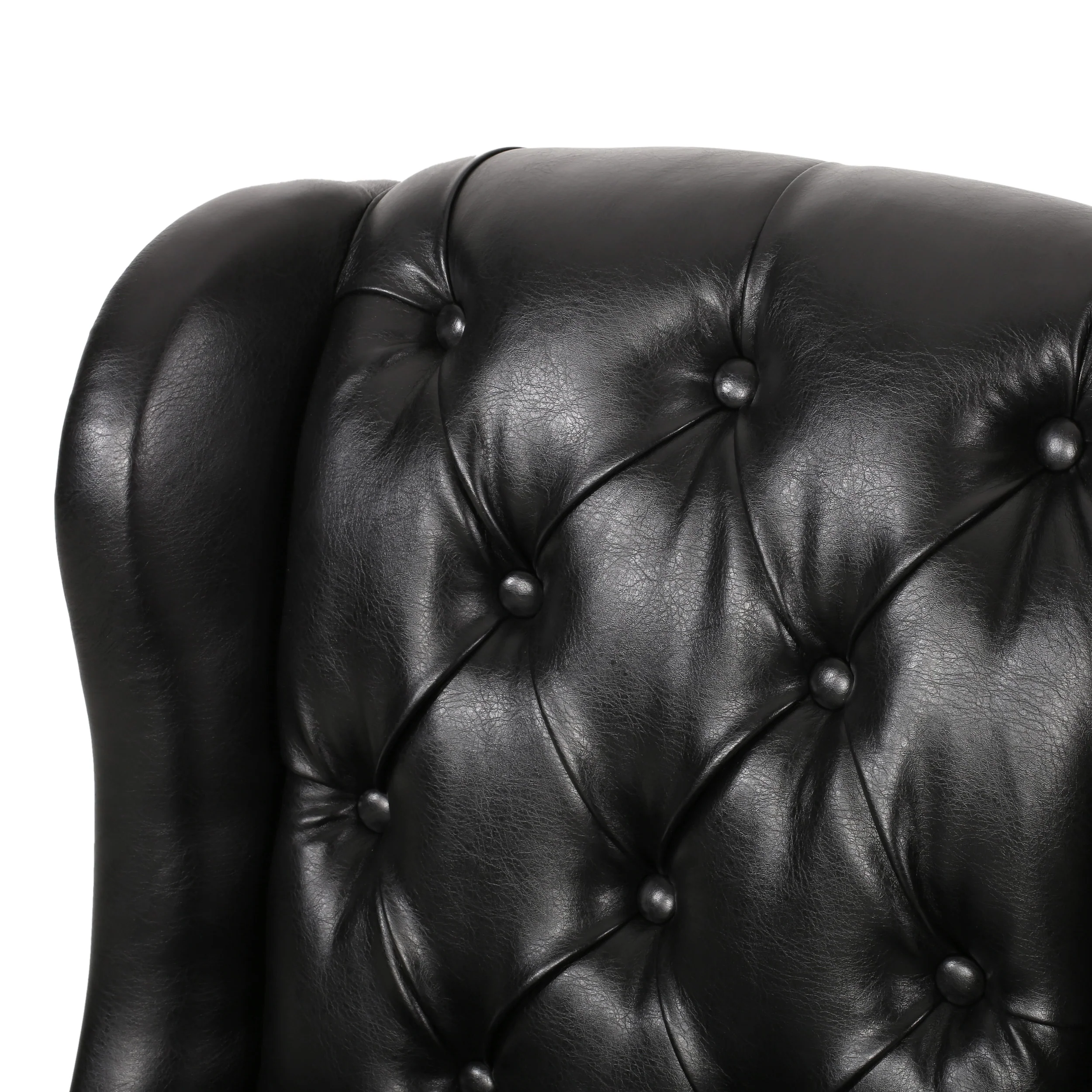 Amar Contemporary Wingback Tufted Swivel Office Chair - furnishings