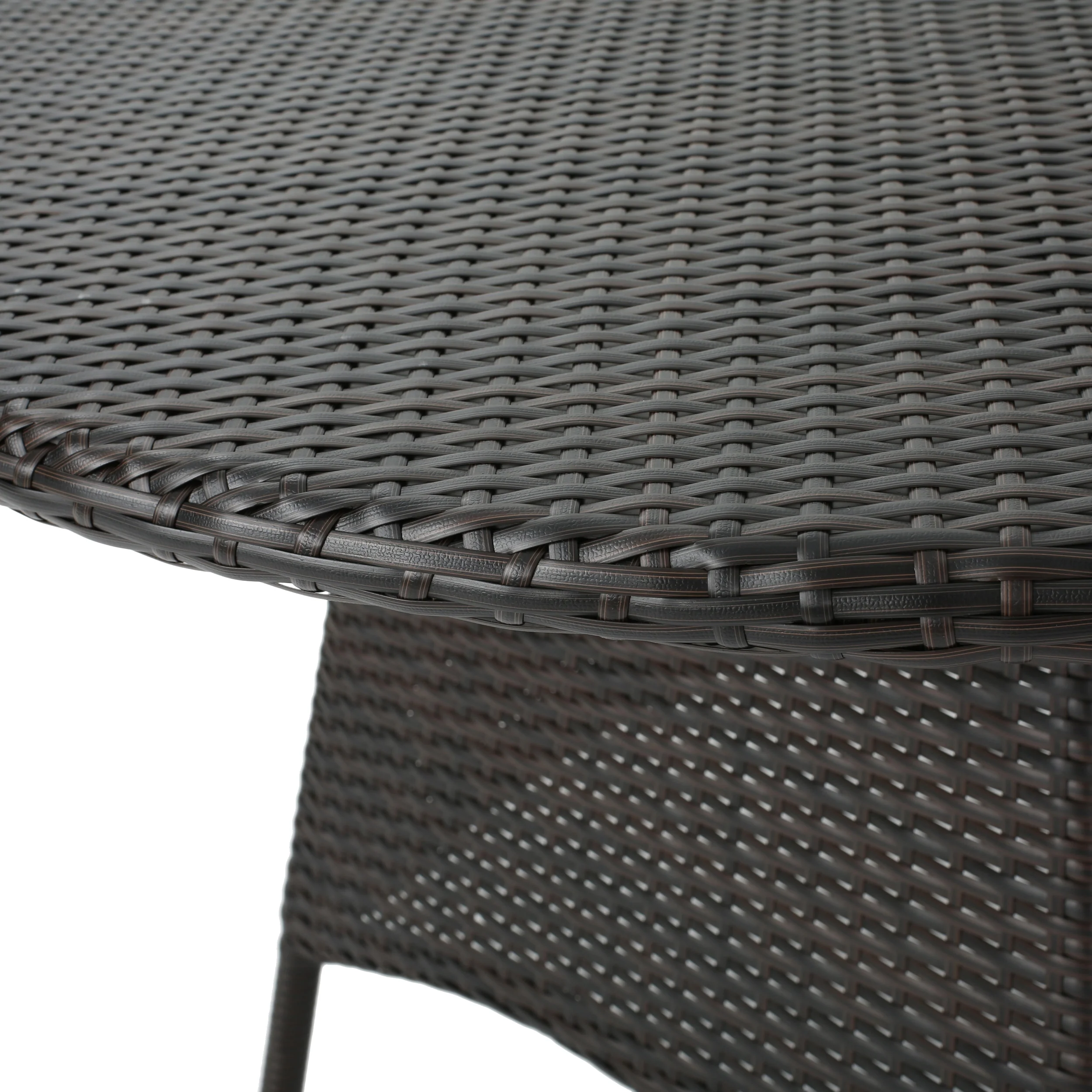 Zakyiah Outdoor Contemporary 4 Seater Wicker Dining Set - furnishings