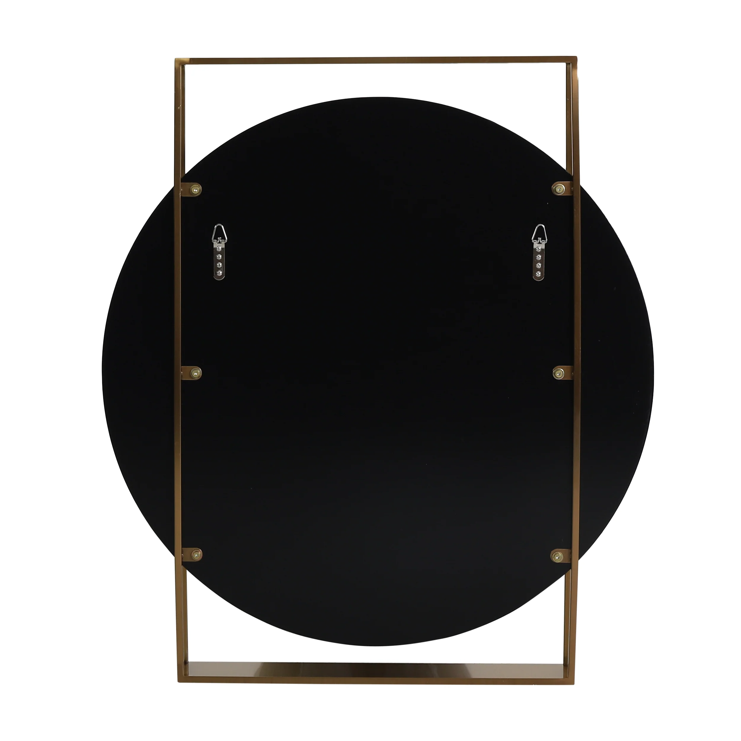 McNeal Modern Round Framed Wall Mirror - furnishings